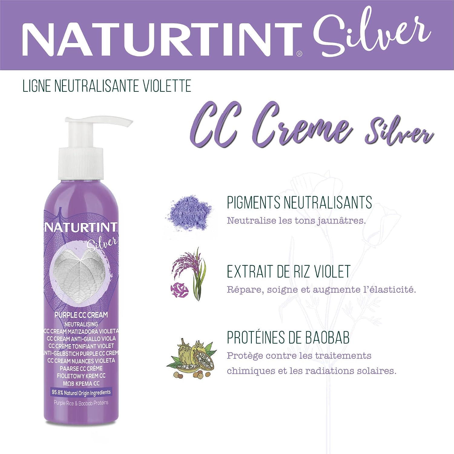 Detalle 2 de Naturtint CC Crème neutralisante sans rinçage 200 ml