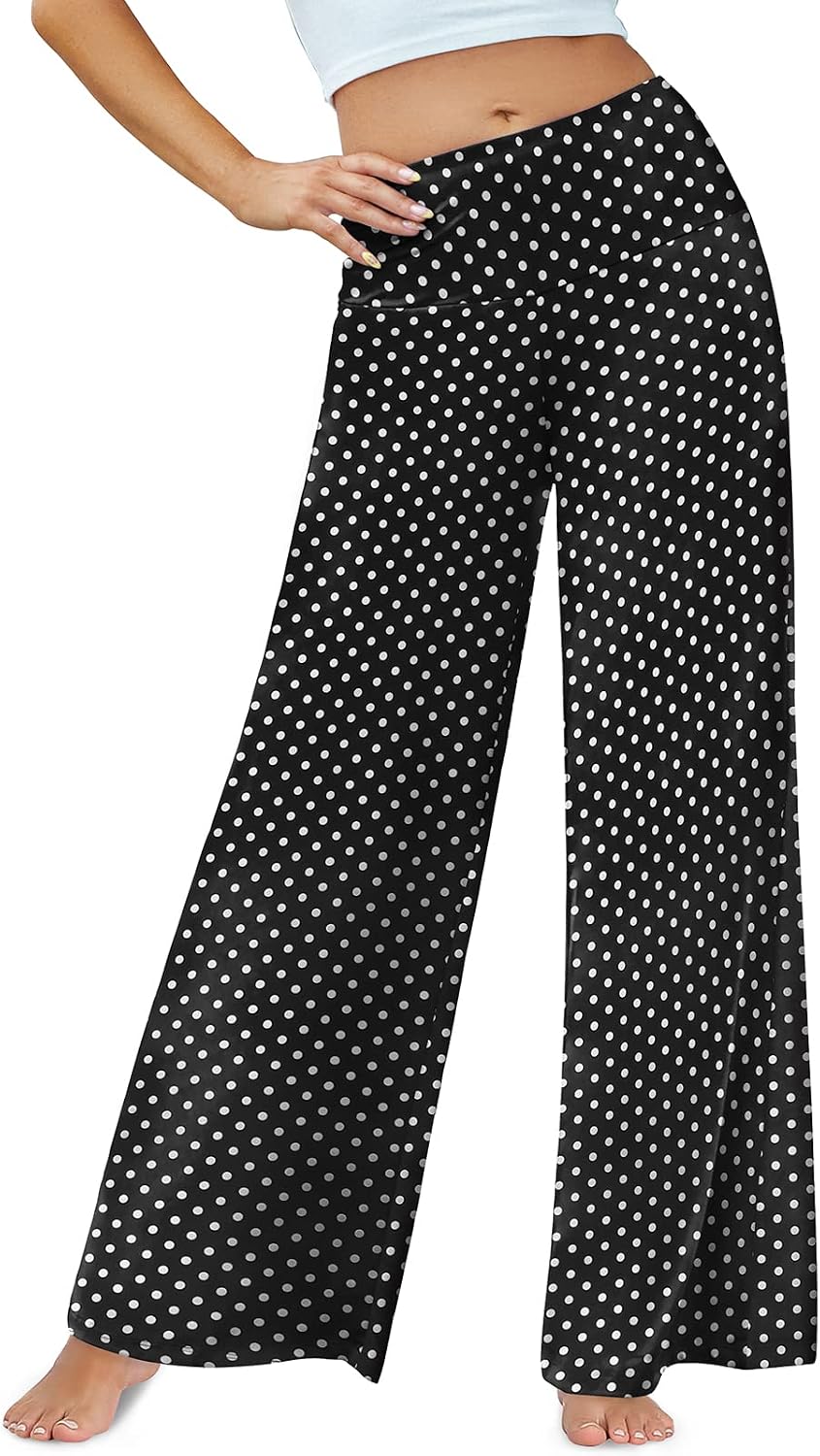 Detalle de Arolina Palazzo Pants for Women: Wide Leg, High-W waist, Casual Yet Chic