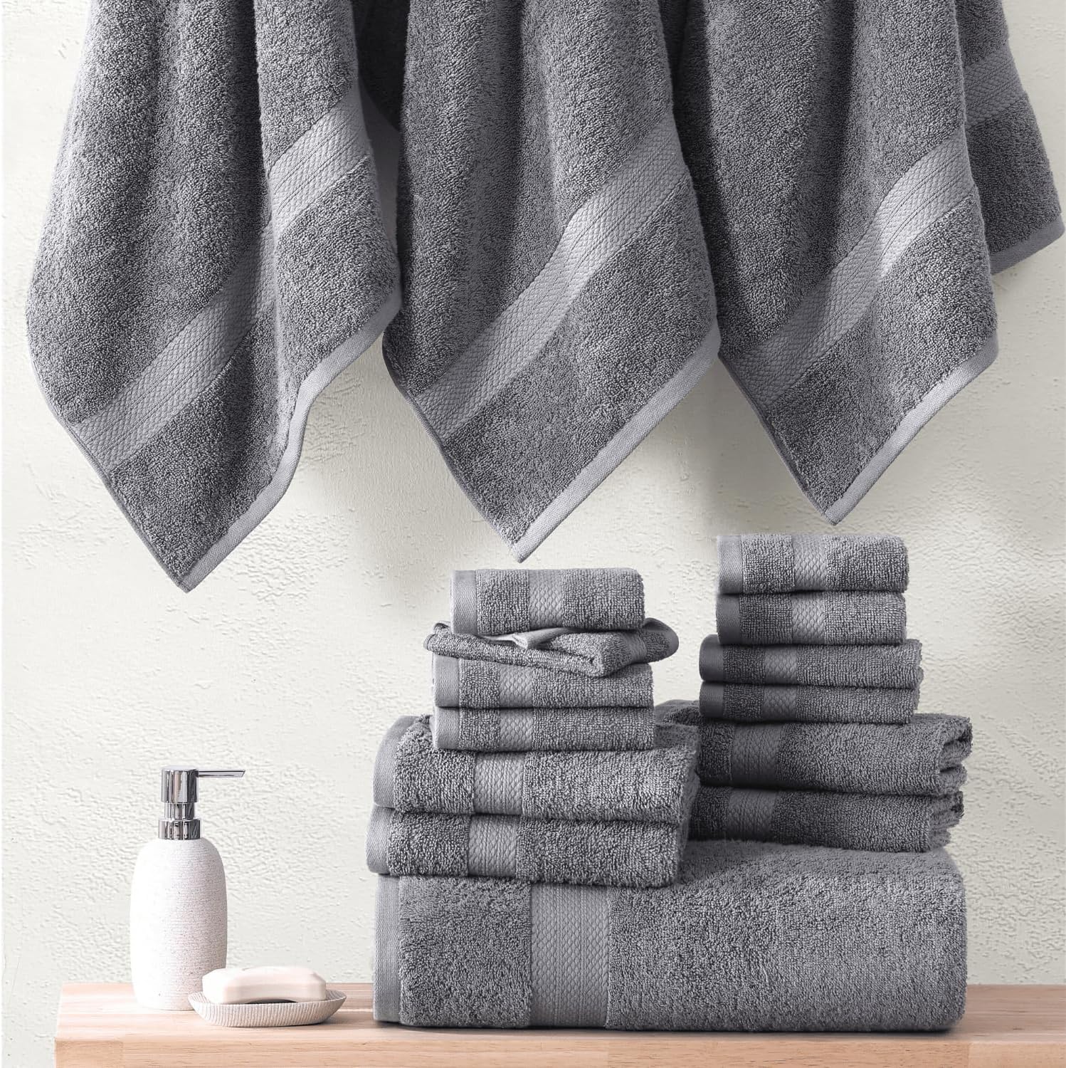 Thumbnail 4 de Lane Linen Mercerized Cotton 6-Piece Towels