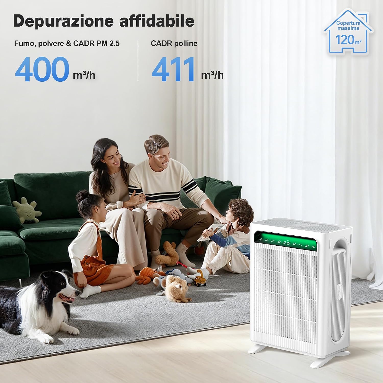 Thumbnail 1 de KNKA APH4000 Purificatore d'aria: potenza HEPA per ambienti fino a 120 m²