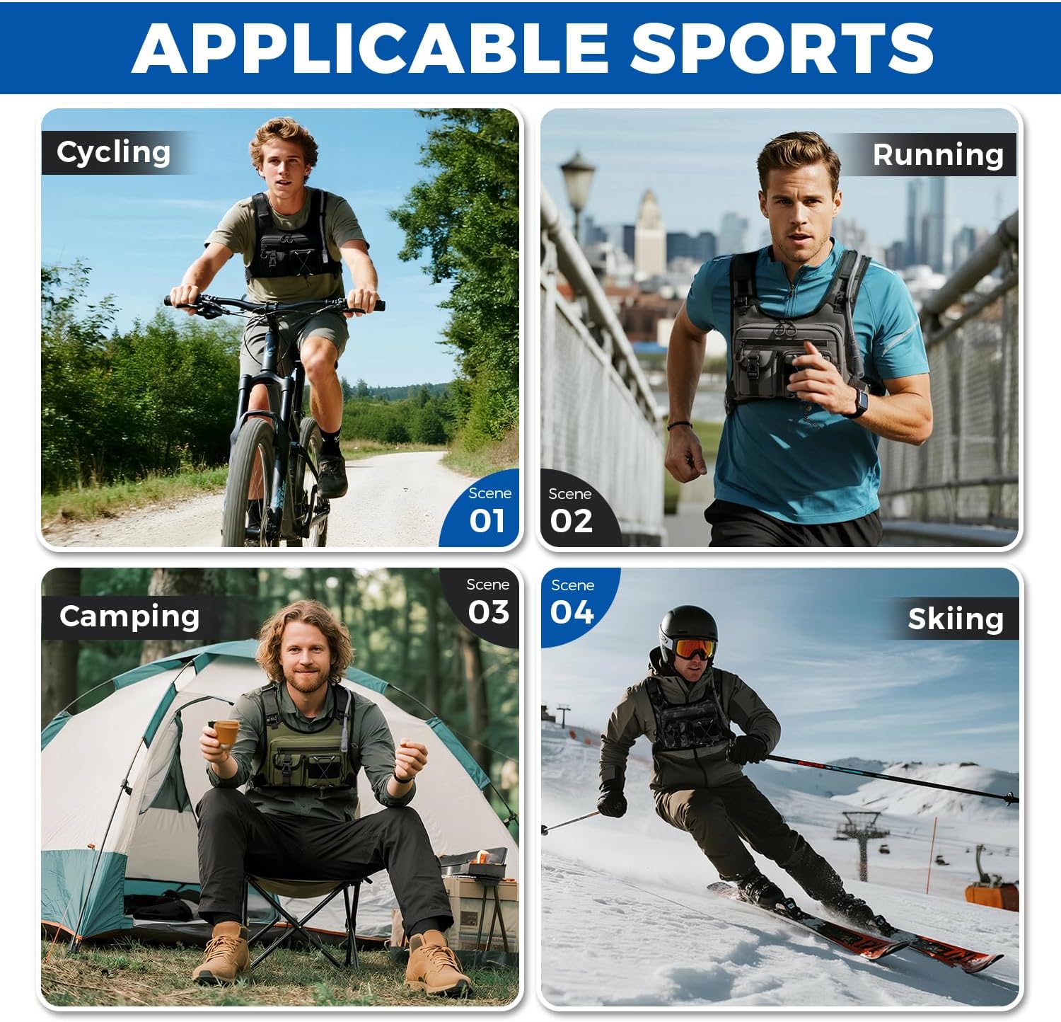 Thumbnail 6 de Criuage USA Running Hydration Vest 2.0L