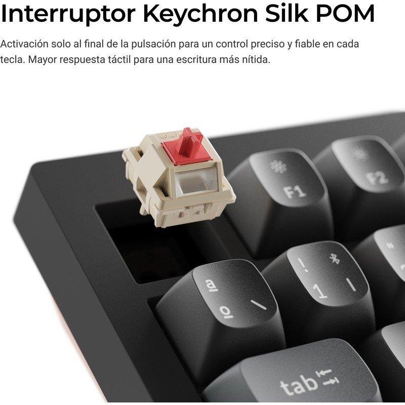 Detalle 2 de Keychron V6 Ultra 8K: teclado mecánico inalámbrico personalizable para rendimiento y versatilidad