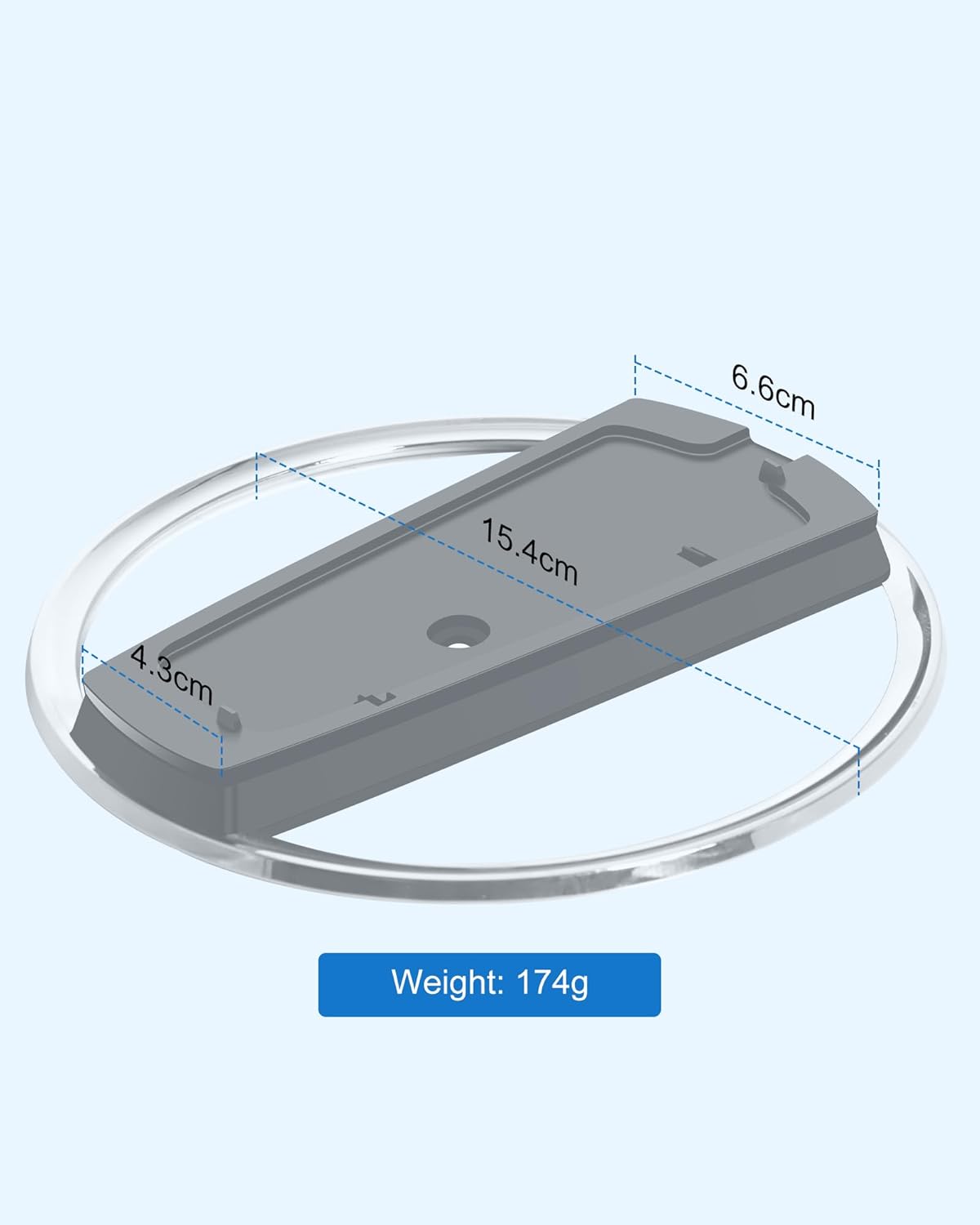 Thumbnail 6 de RUIZHI Support Vertical pour PS5 Pro, base ABS et anneau acier inox