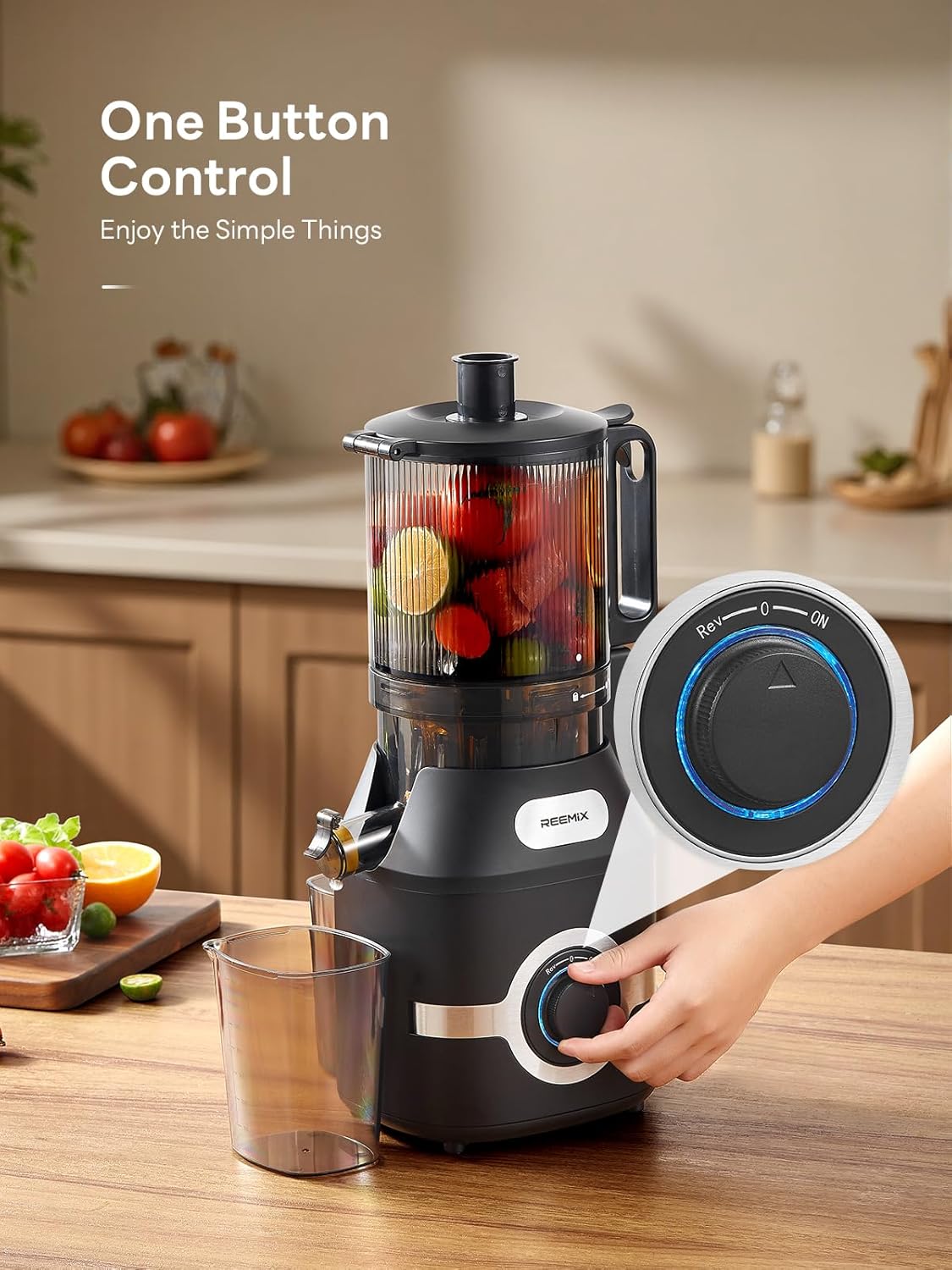 Detalle 1 de Cold Press Juicer 300W 140mm feed