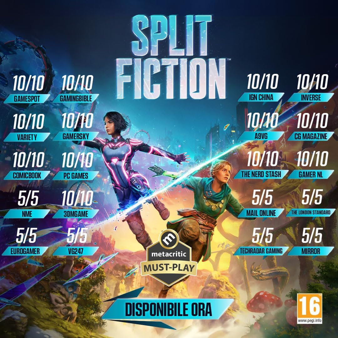 Detalle de Split Fiction per PC (EA App/Origin) – Gioco avventura in split-screen cooperativo, in italiano