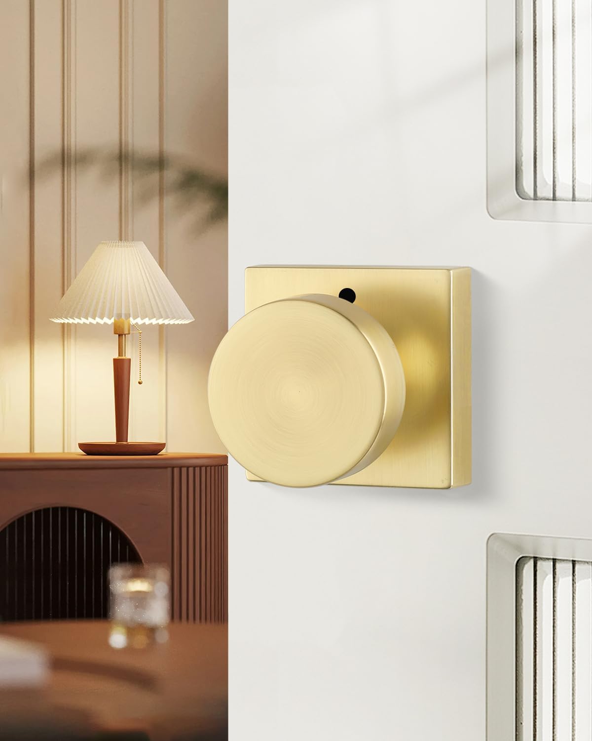 Detalle 2 de Haidms Interior Privacy Door Knobs, Zinc Alloy