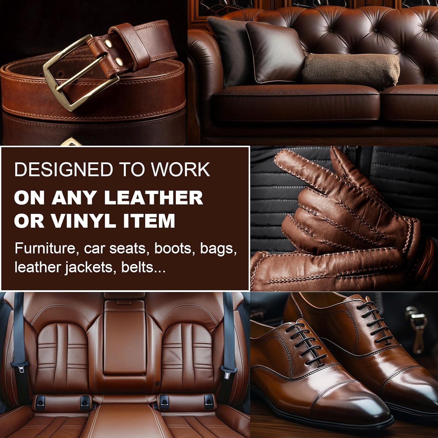 Thumbnail 1 de STARTSO WORLD Camel Leather Recoloring Balm — leather repair kit for couches, car seats, and scratched leather