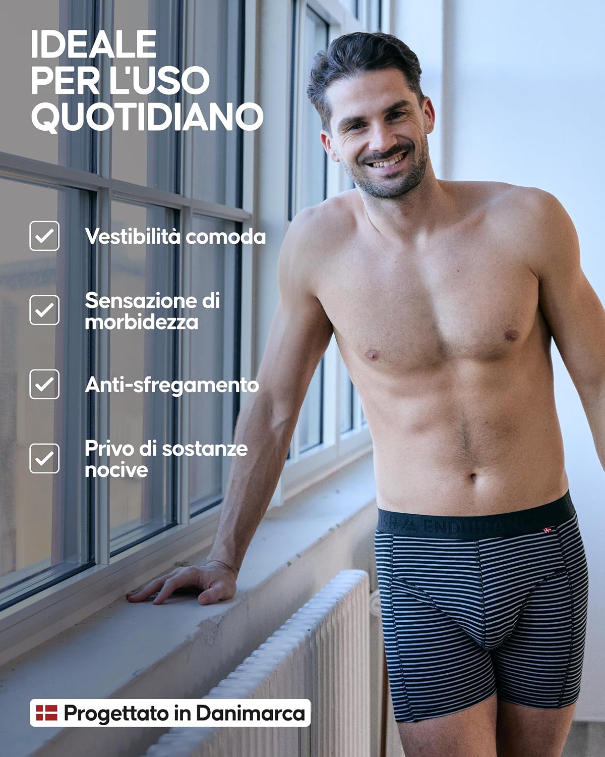 Thumbnail 2 de DANISH ENDURANCE Boxer Cotone Organico Premium 3/6