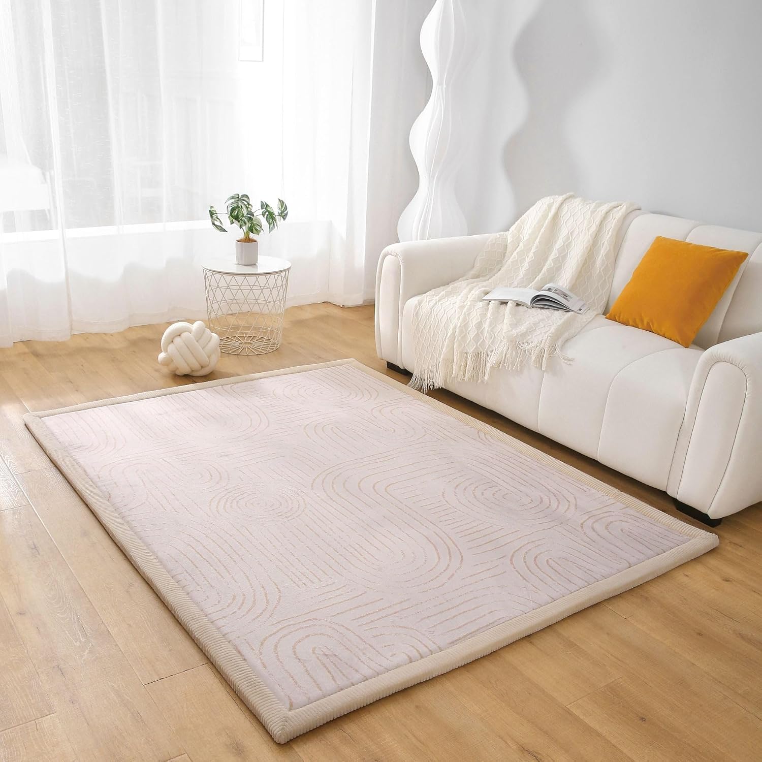 Thumbnail 6 de Hakuna Matte CloudSoft Baby Play Mat for Floor 60" x 80" Zen Garden (Coral Velvet)