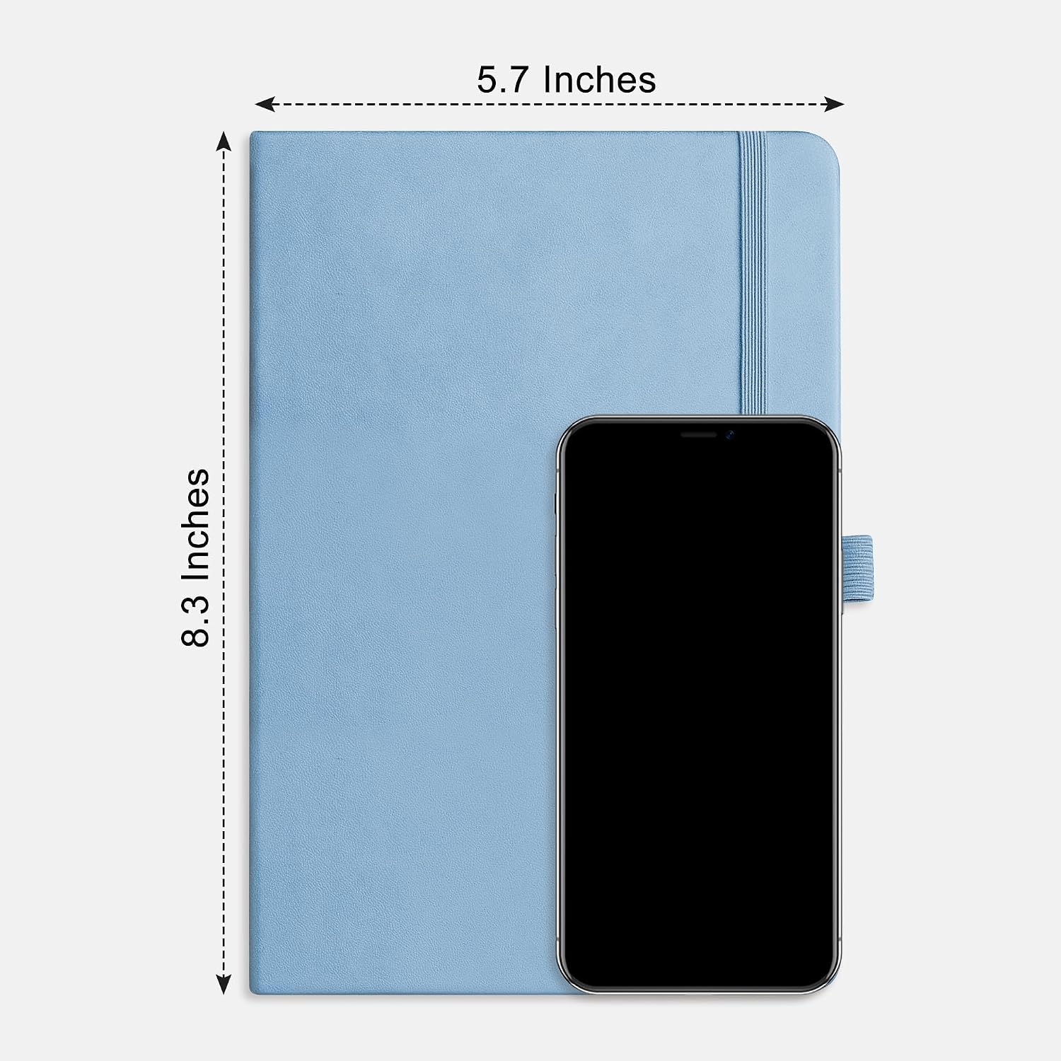Thumbnail 6 de RETTACY A5 Dotted Journal Notebook, 192 Pages, 100 GSM Paper, Light Blue