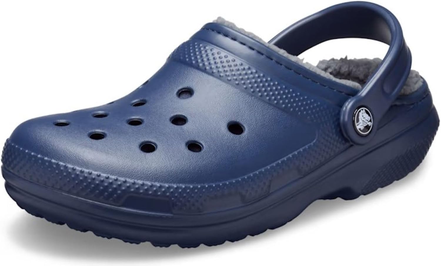 Detalle de Crocs Unisex Classic Lined Clog in Navy Charcoal (UK 8 Men / 9 Women)