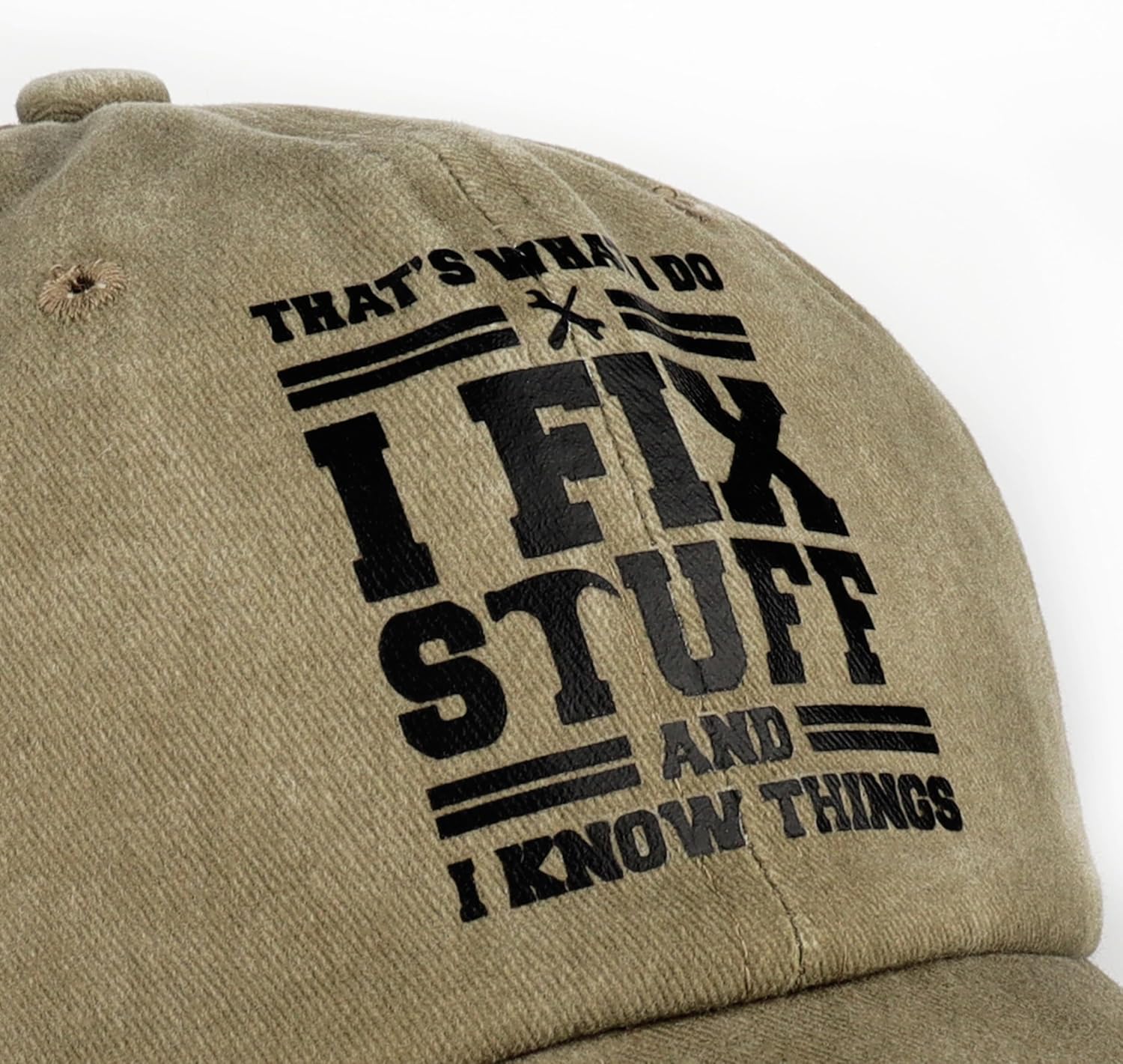 Detalle de Jeasona baseball cap for men in 100% cotton, one size with funny printed letters