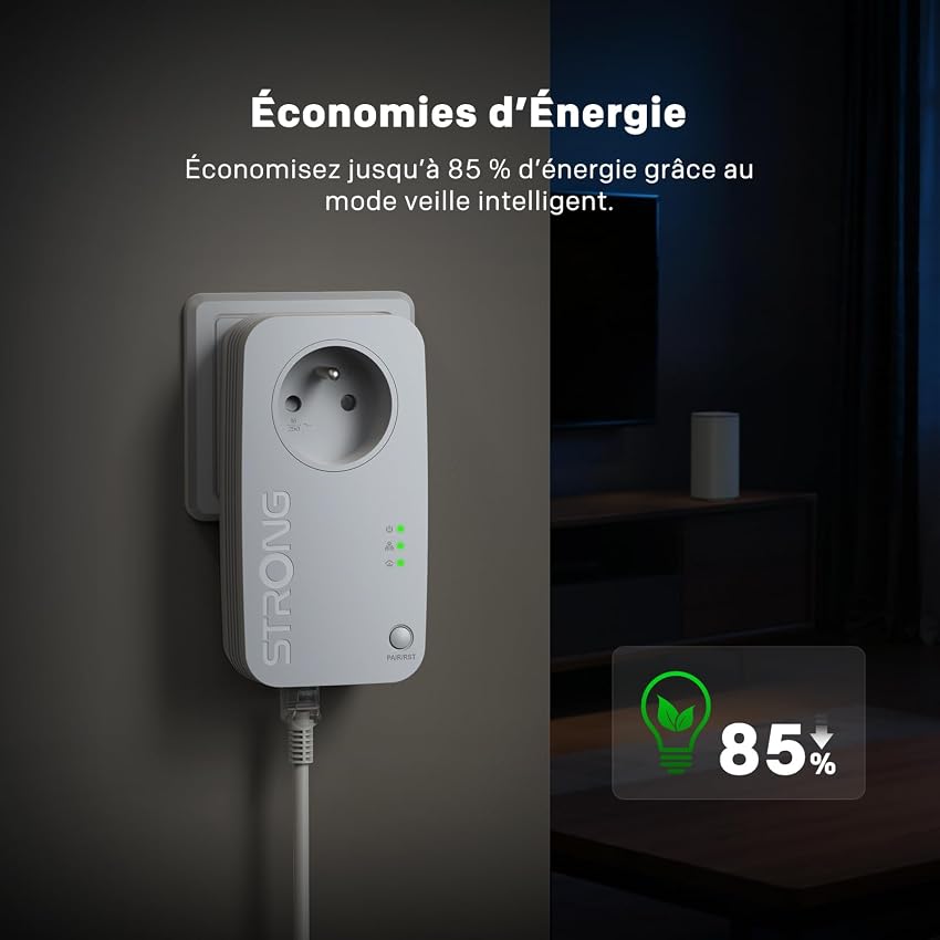 Thumbnail 5 de STRONG AV600 Mbps, box CPL HomePlug, 2 pièces ⚙