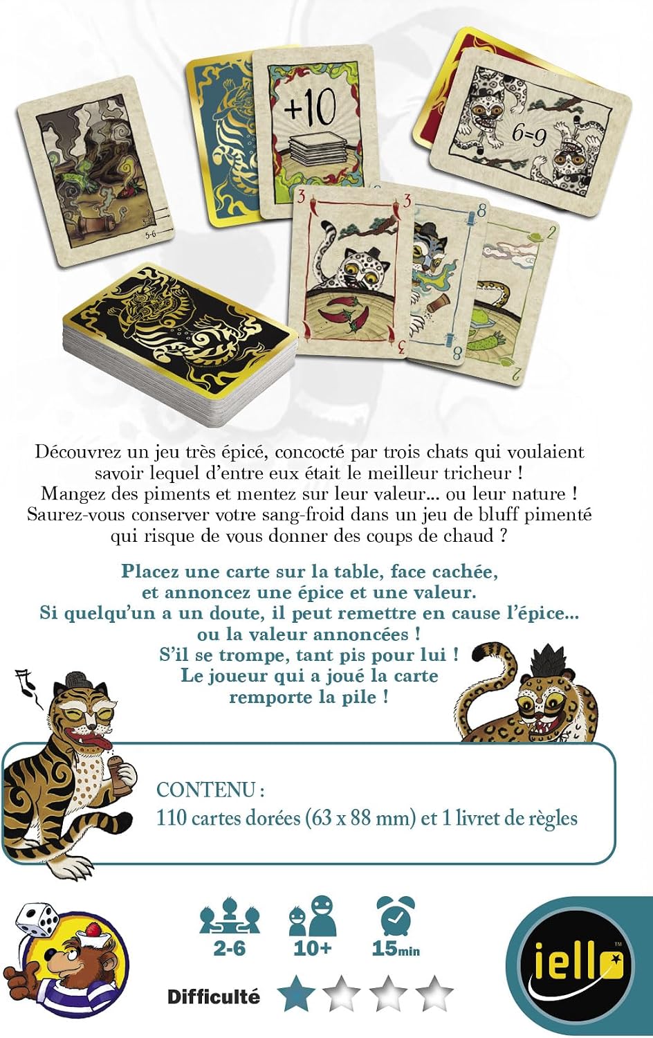 Thumbnail 1 de IELLO Mini Games Spicy — Jeu de Bluff et Défausse (Version Française)