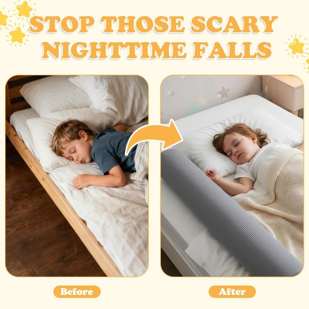 Thumbnail 6 de DUJUIKE Bettschutzgitter 150 cm Memory-Schaum