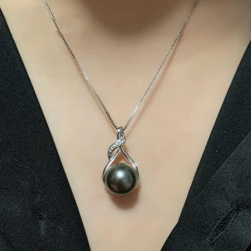 Thumbnail 6 de NONNYL Tahitian Black Pearl Necklace 9-10mm