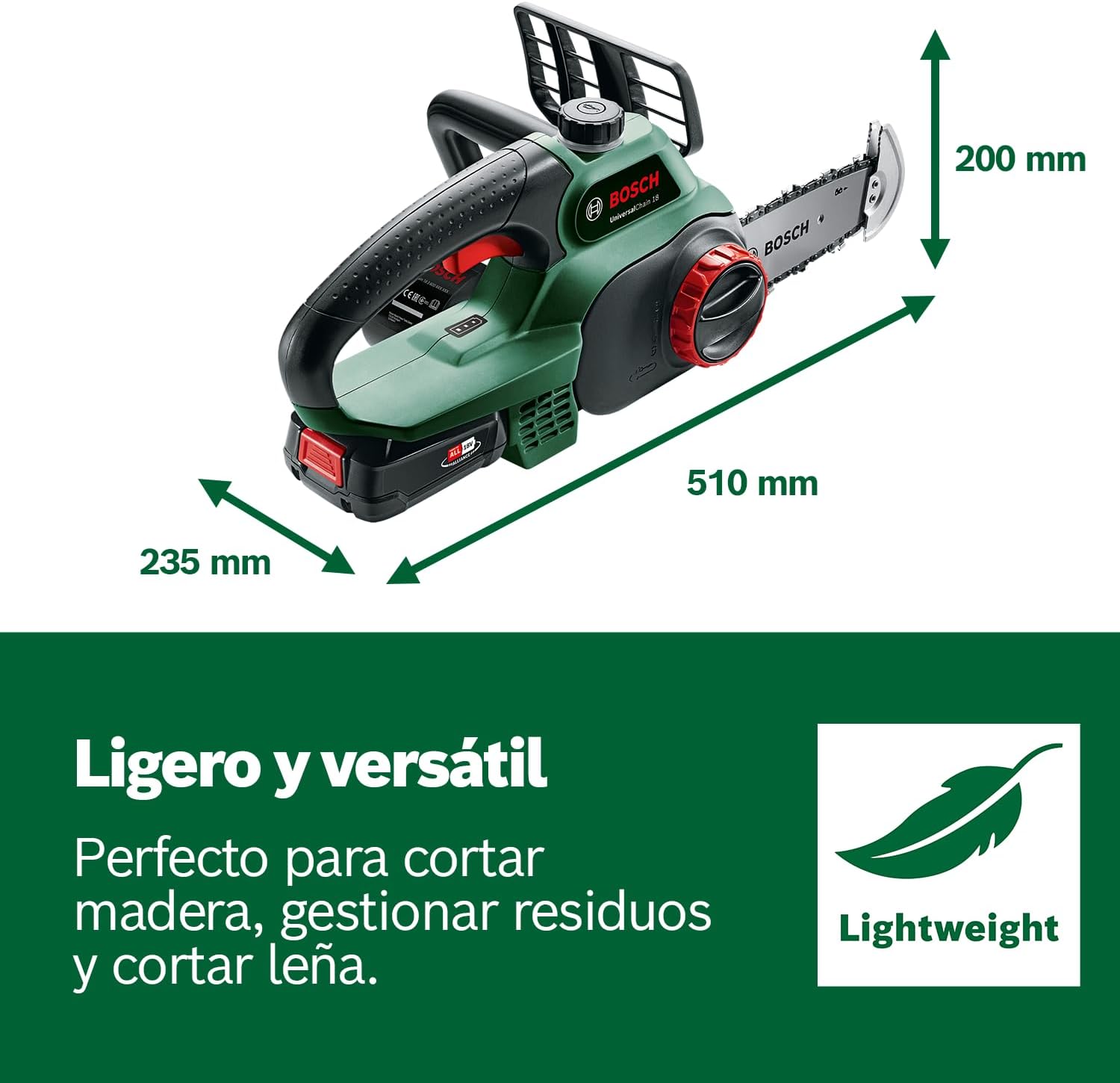 Thumbnail 5 de Bosch UniversalChain 18 Sierra de Cadena con Batería 🔋