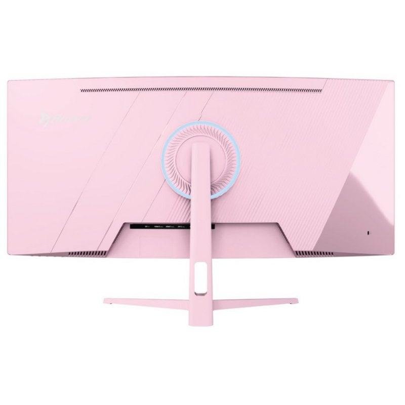 Detalle 2 de Monitor Arozzi Nova 34" UltraWide QHD 165Hz VA Curvo con Altavoces y HDR - Rosa
