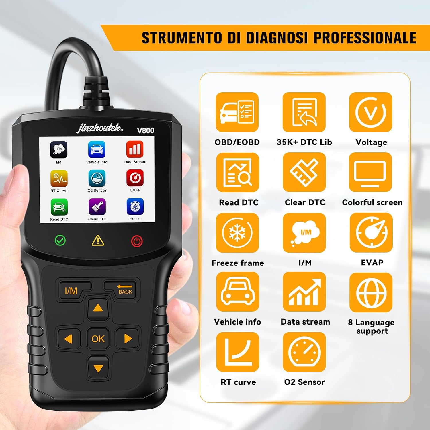 Detalle 2 de OBD2 Auto Diagnosi Scanner diagnostico OBD2 per auto
