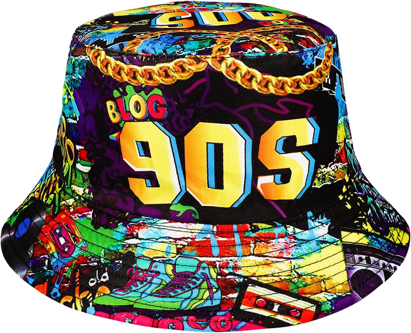 Thumbnail 6 de MILAKOO Fischerhut Bucket Hat Retro 80er/90er Stil – uni, reversibel, doppelseitig