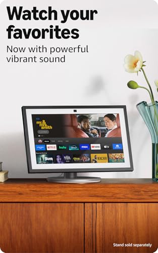 Detalle de Amazon Echo Show 15 (Newest Model) — 15.6" Full HD Kitchen Hub with Fire TV and Alexa+