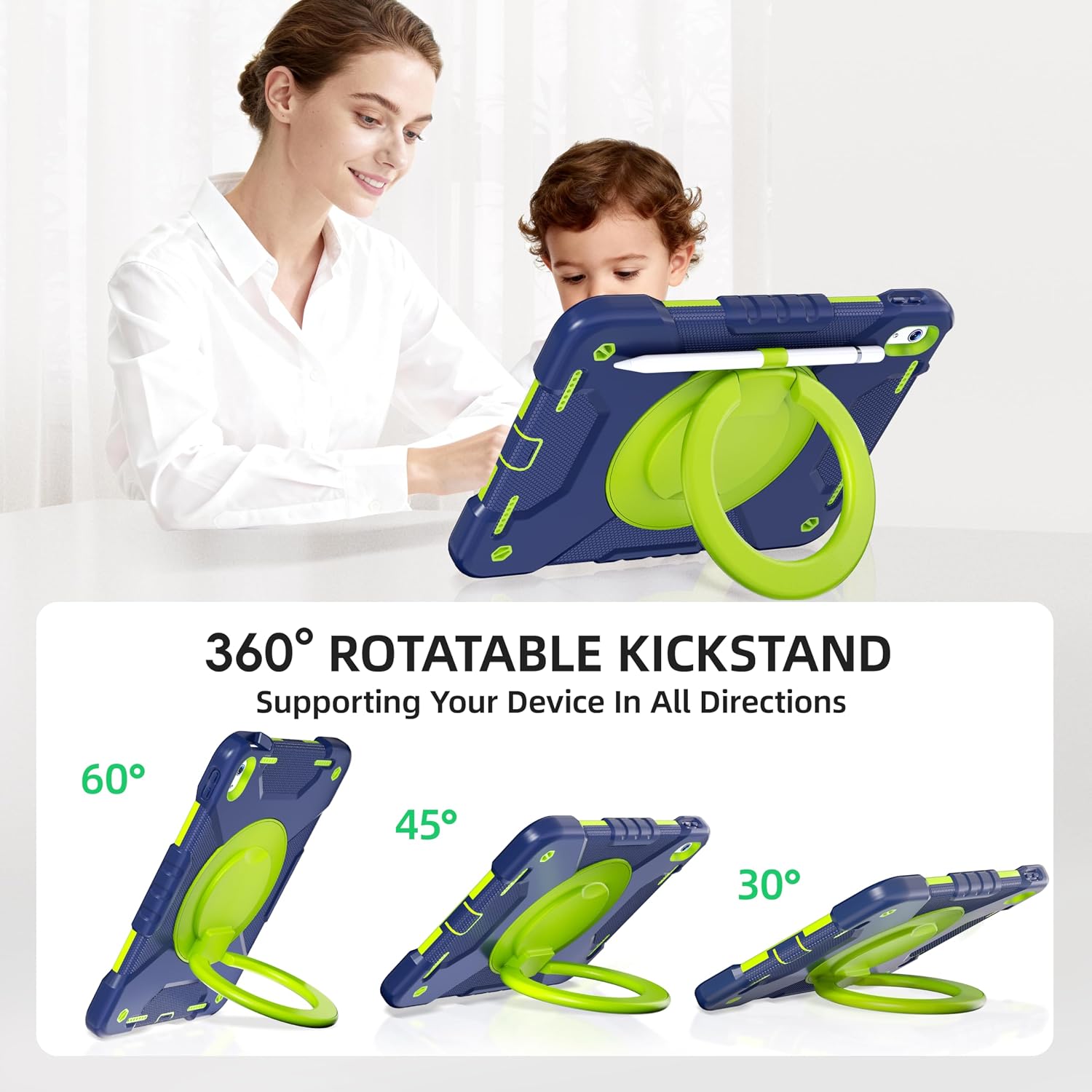Thumbnail 3 de Andnary Case for iPad 11-inch 360° Rotating Stand