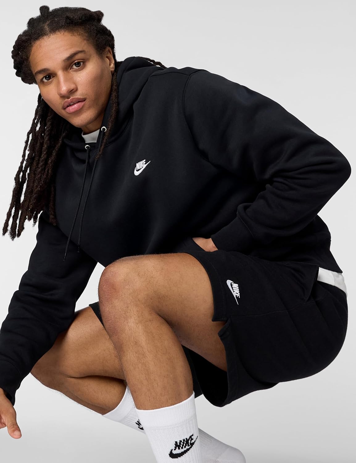 Thumbnail 4 de Nike Club Knit Shorty — męskie spodenki czarno-białe, XXL