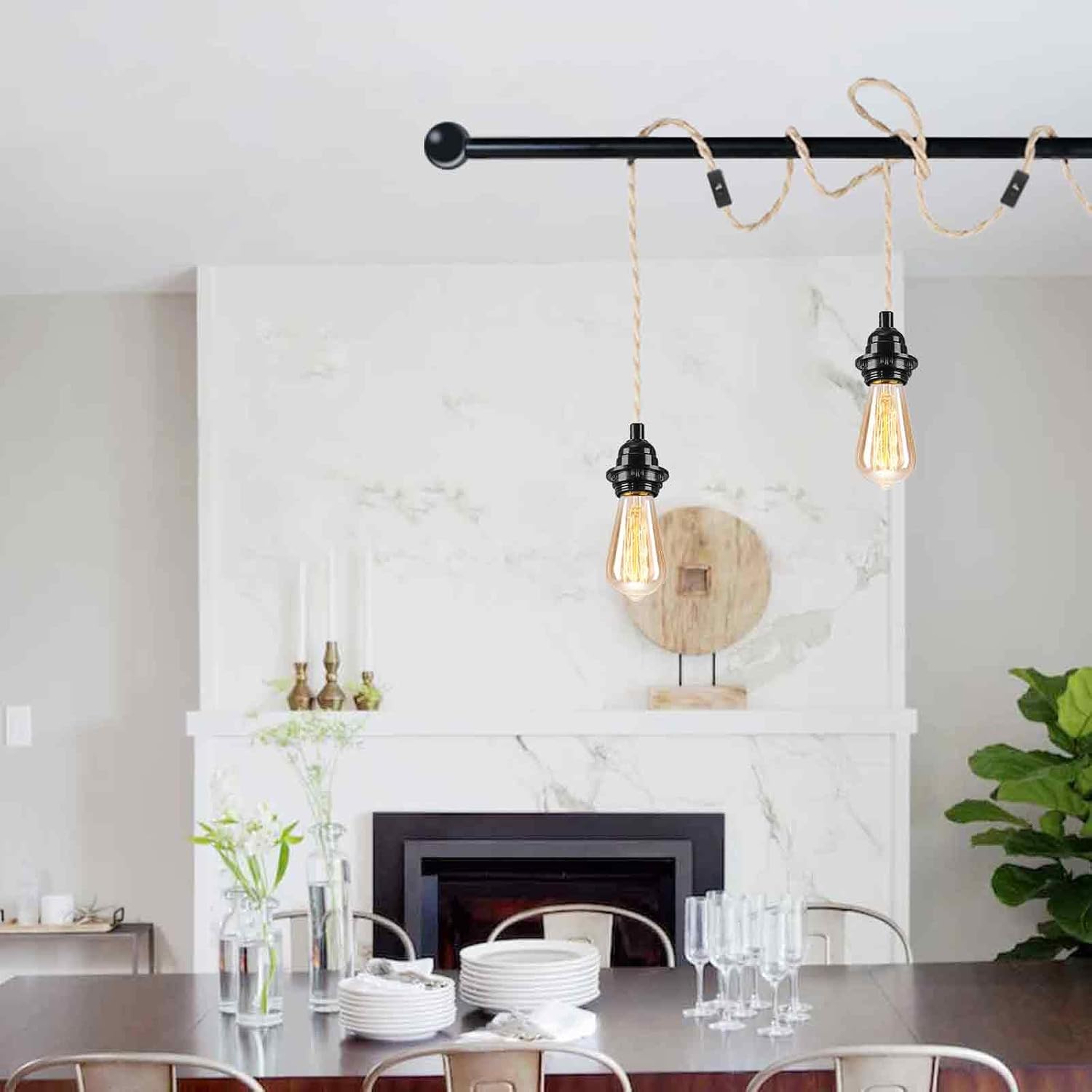 Thumbnail 6 de Plug-In Hanging Light Fixture, 9.84 ft
