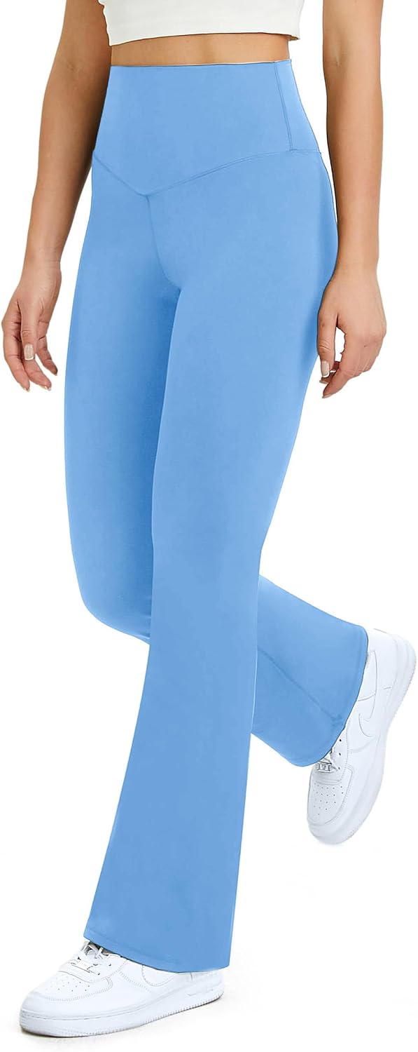Thumbnail 2 de Glacspyg Yogahose Damen: Flared Sporthose mit hoher Taille & Bauchkontrolle für Fitness, Jogging & Training