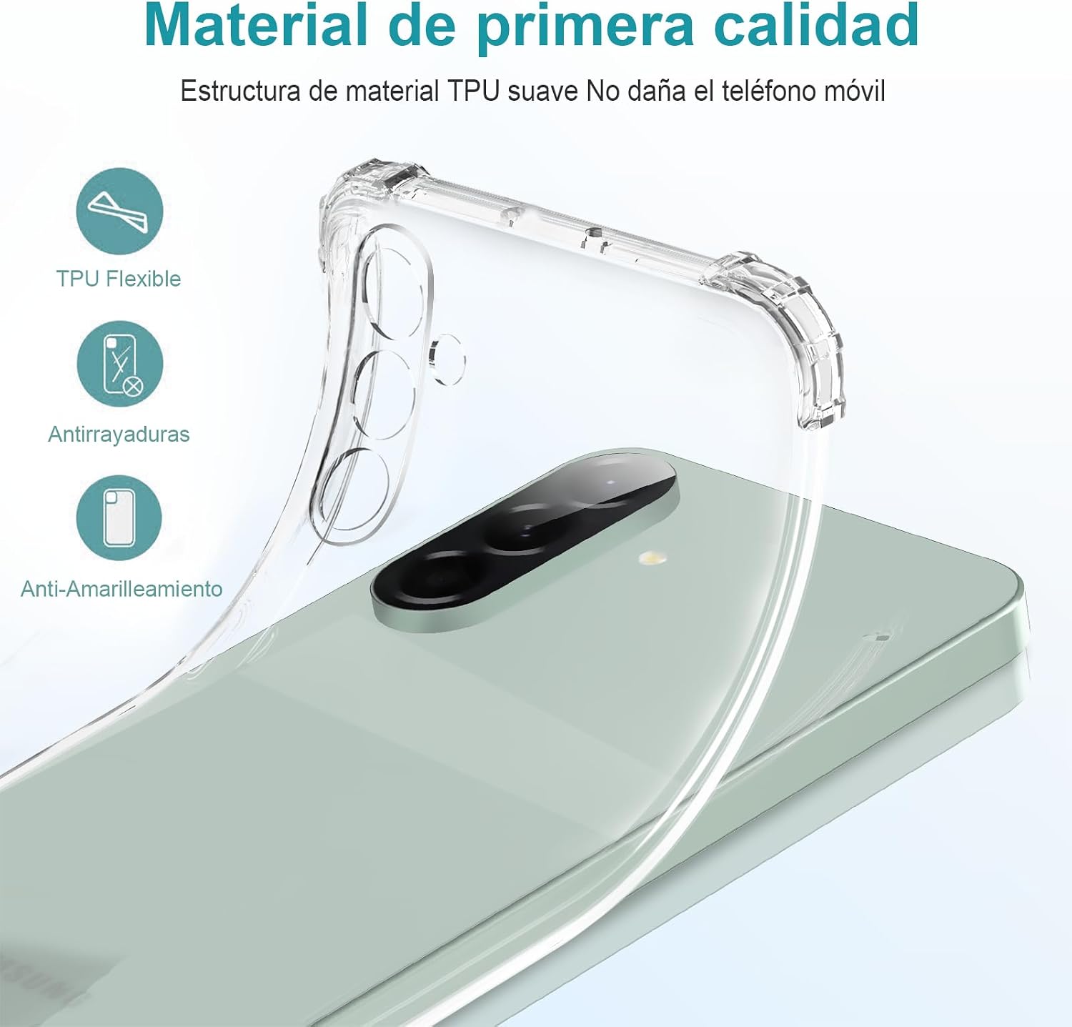 Thumbnail 4 de LeYi Funda Galaxy A56 5G Transparente