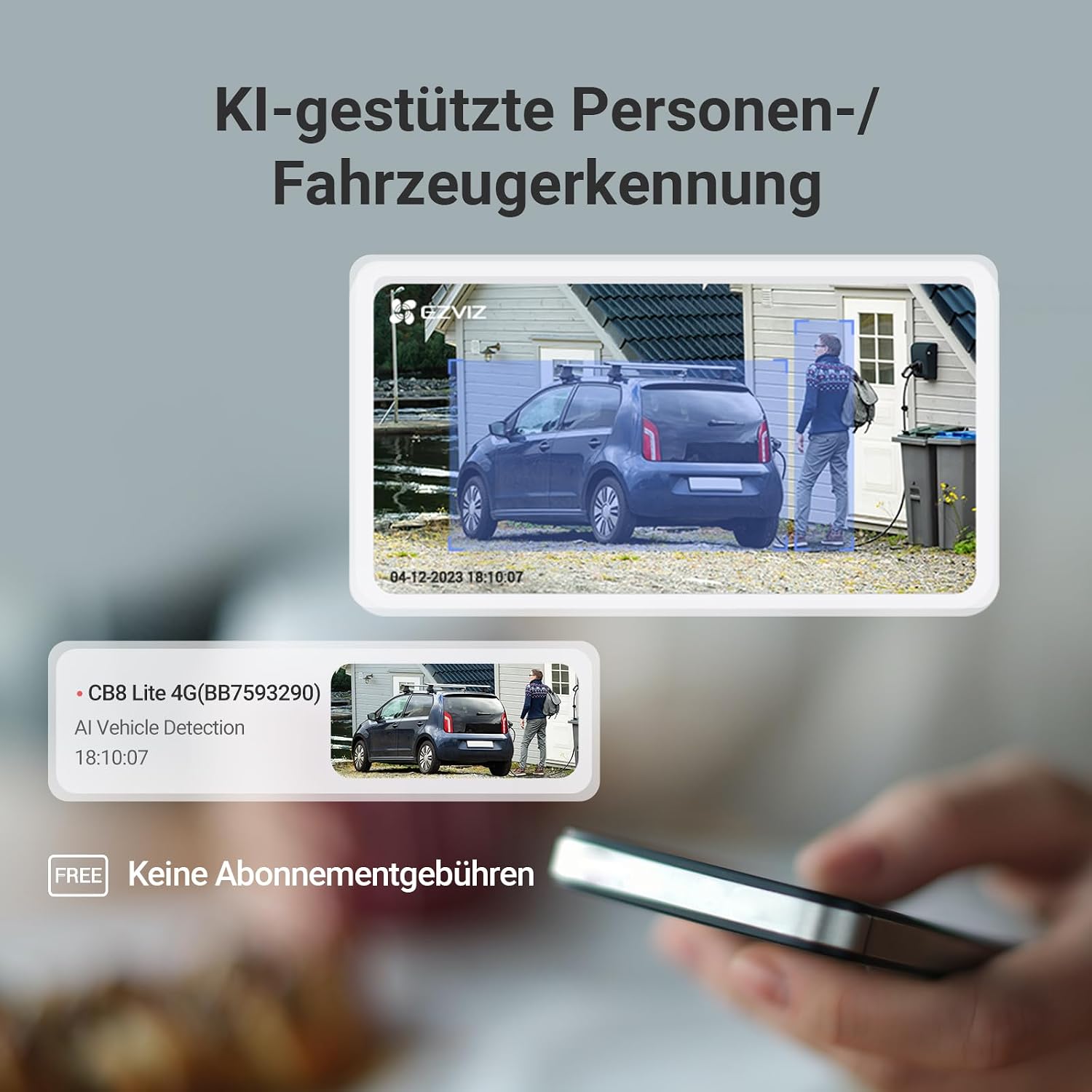 Thumbnail 5 de EZVIZ CB8 Lite 4G 4MP Akku PTZ mit Solarpanel