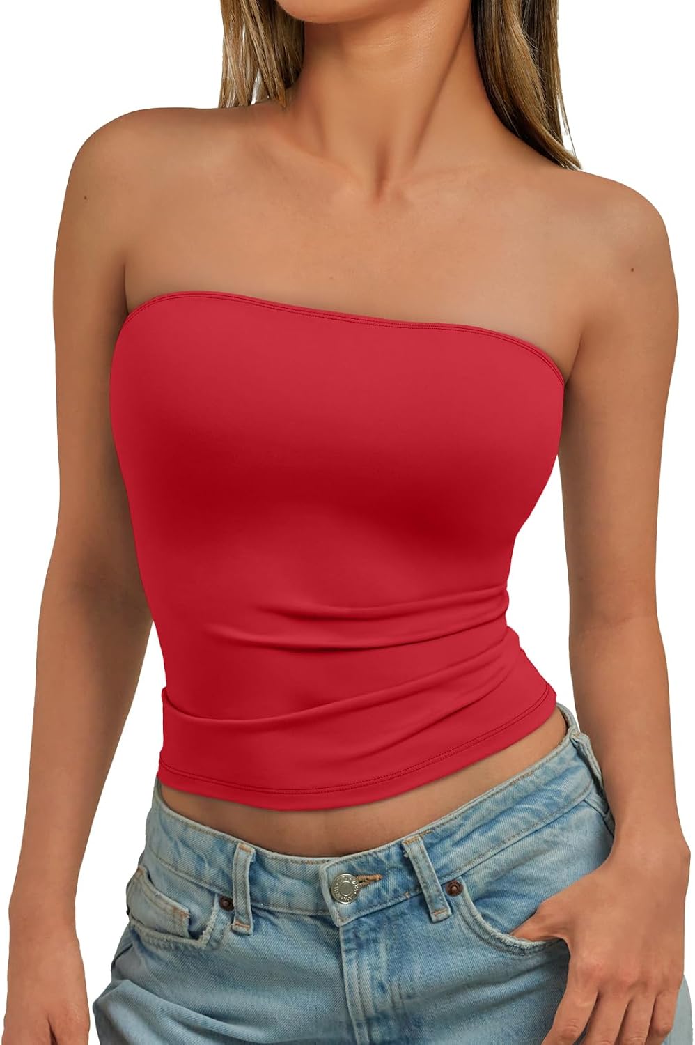 Thumbnail 1 de Trendy Queen Strapless Bandeau Crop Top