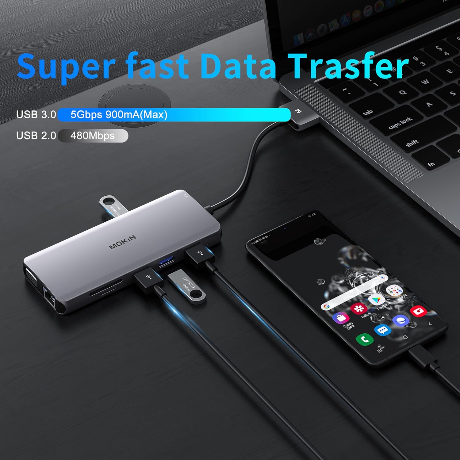 Thumbnail 5 de MOKiN MacBook Docking Station Dual Monitor
