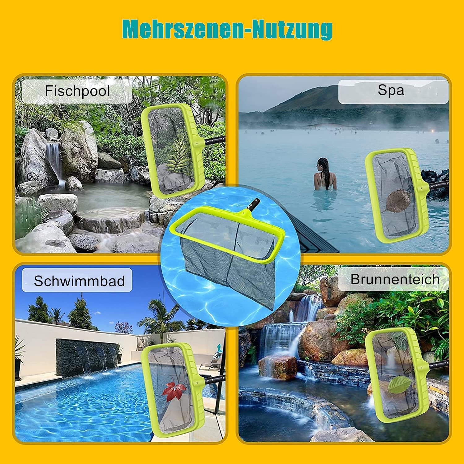 Thumbnail 6 de Retino profondo GSTgp per pulizia piscina e spa, telaio in plastica rinforzata