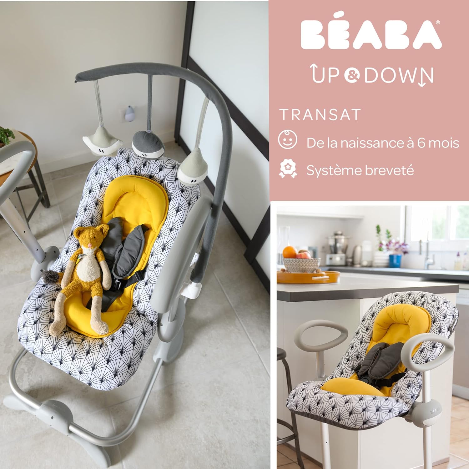 Thumbnail 1 de Béaba Up & Down III Babywippe 4 Höhen