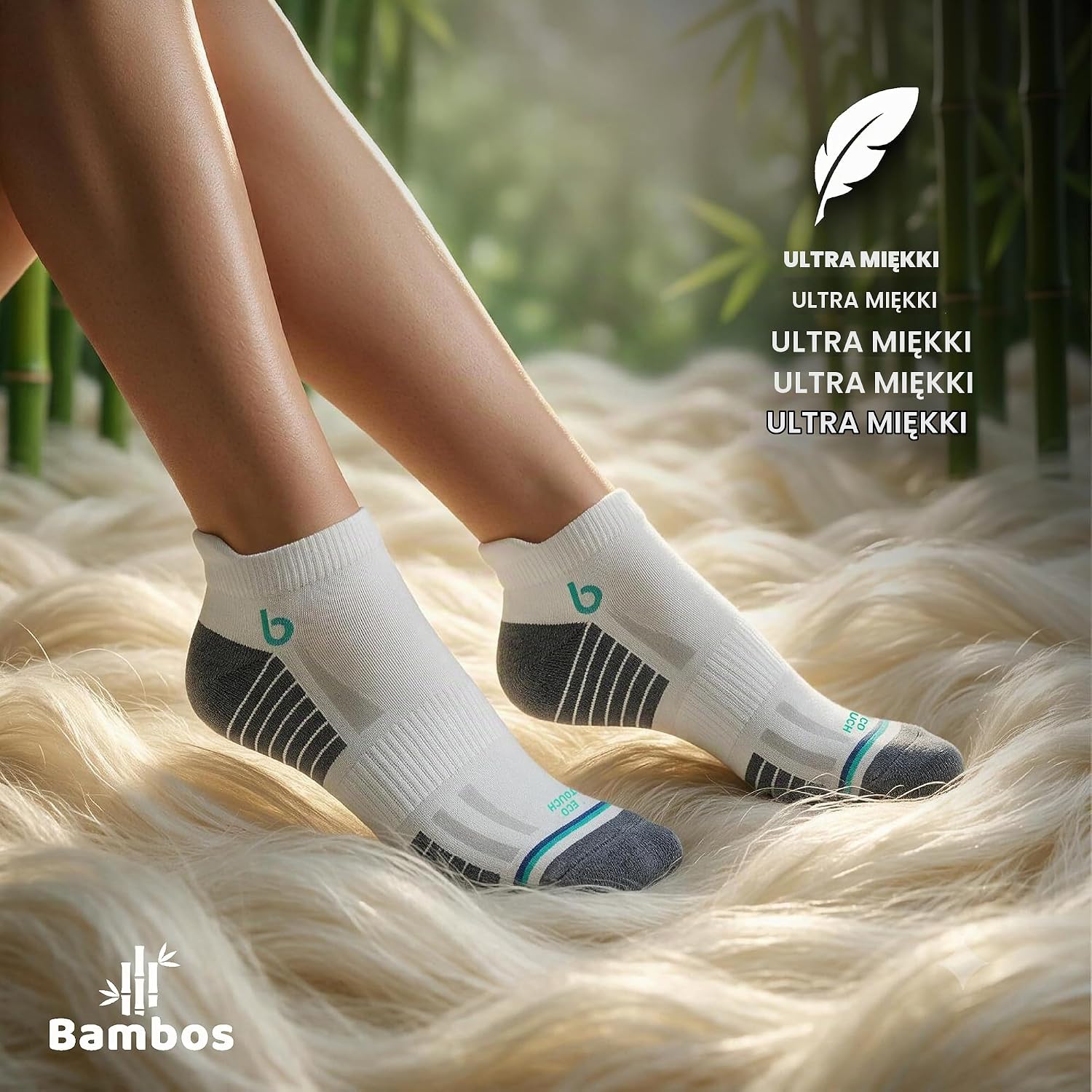 Thumbnail 5 de BAMBOS bambusowe skarpety sportowe, 6 par z oddychającą siateczką