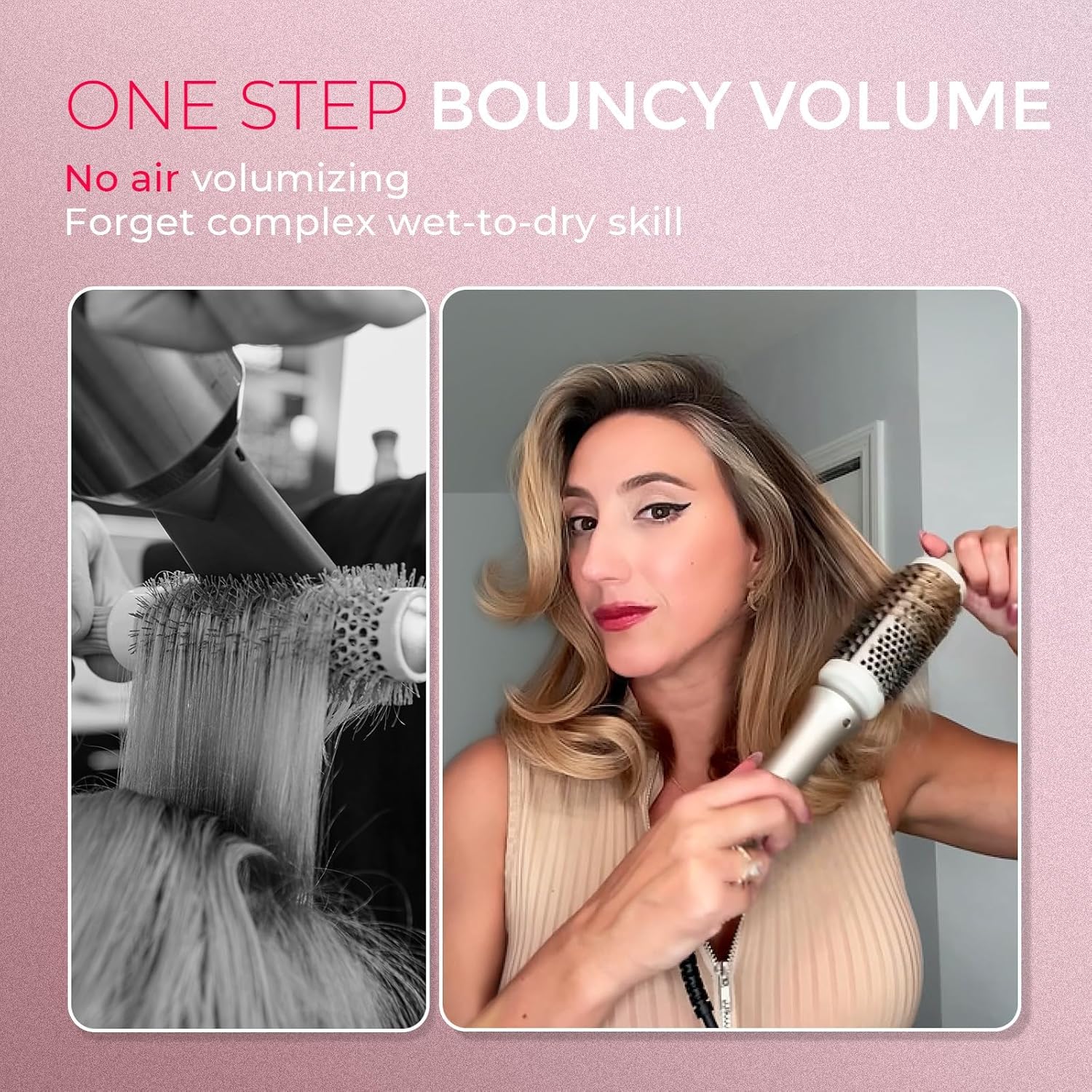 Detalle 2 de TYMO STYLUX Heated 1.7-inch Round Thermal Brush 🎀