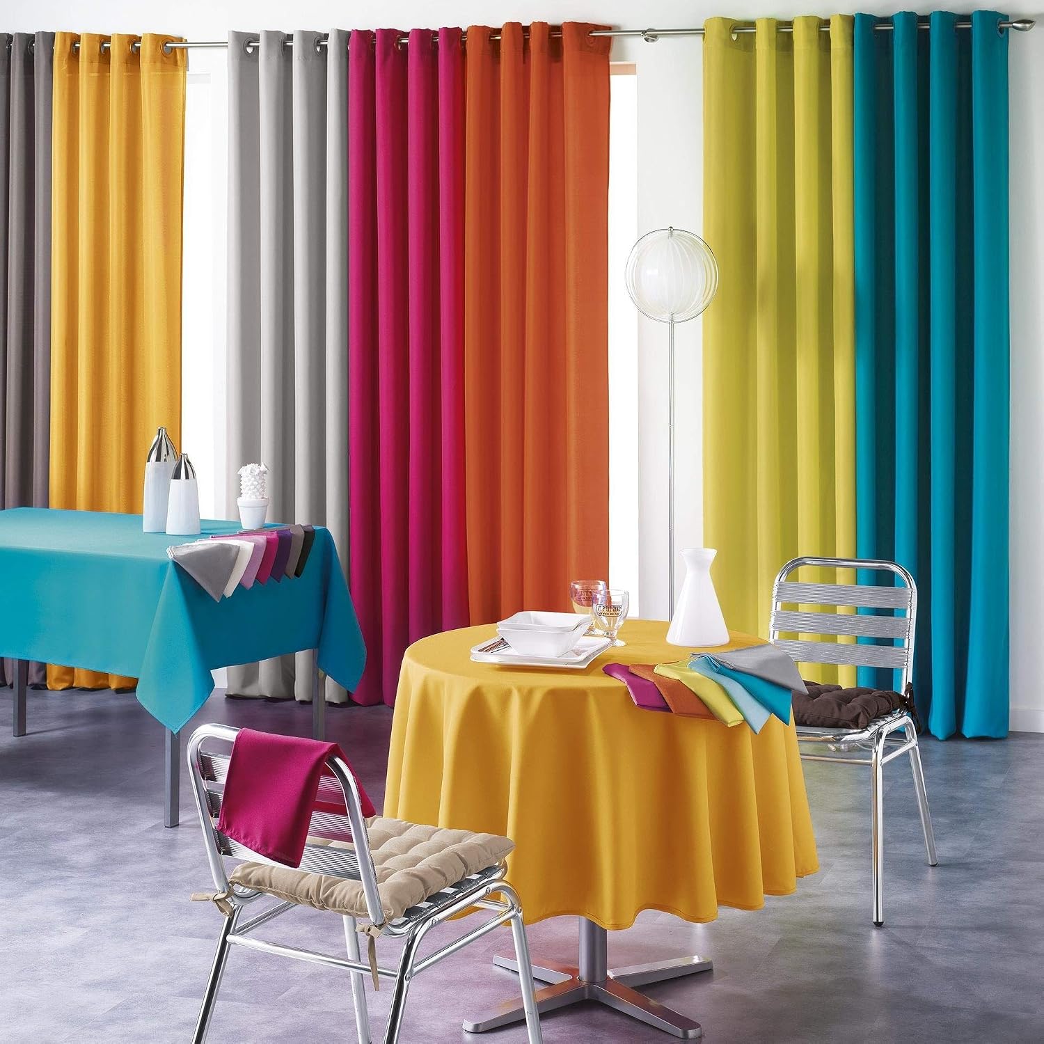Thumbnail 1 de NAPPE RECTANGLE 140 x 250 cm Polyester Uni Essentiel Blanc