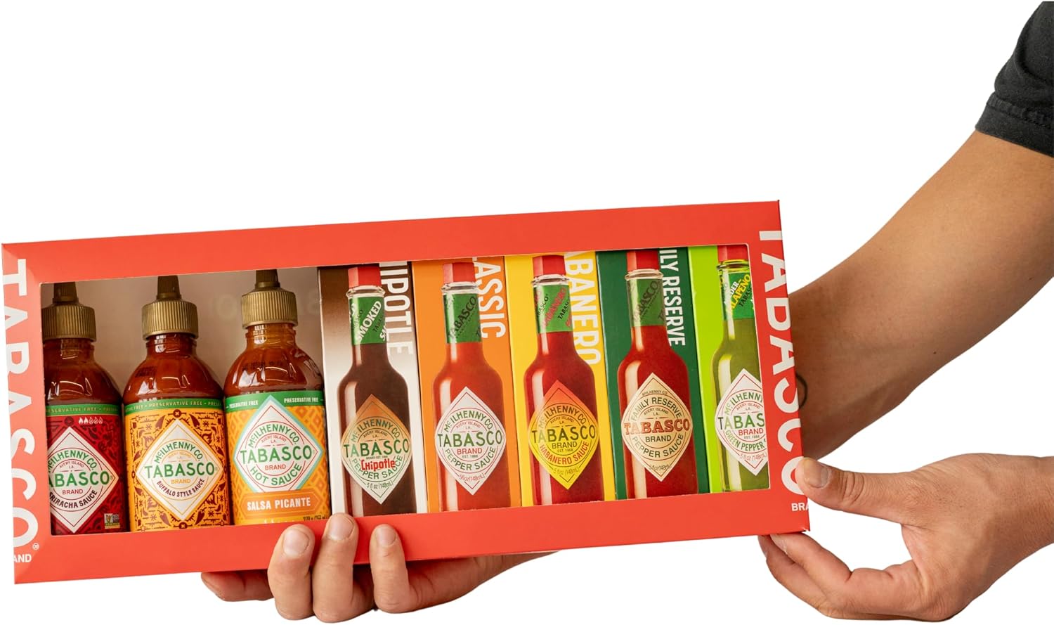 Thumbnail 3 de TABASCO Set di 8 Salse Piccanti – Red, Green, Chipotle, Habanero, Family Reserve e 3 Flaconi Squeeze