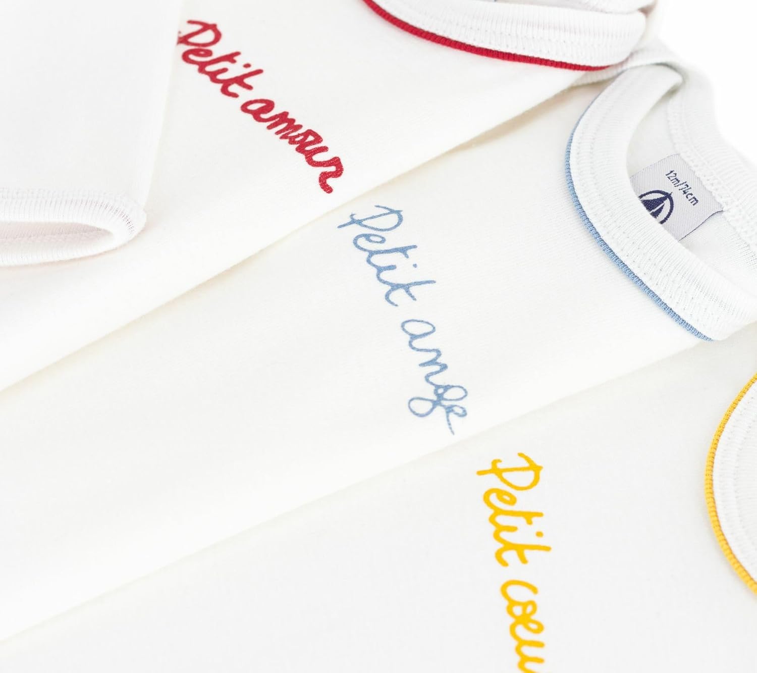 Thumbnail 2 de Petit Bateau – Lot de bodies manches longues en coton messages bébé (lot de 3)