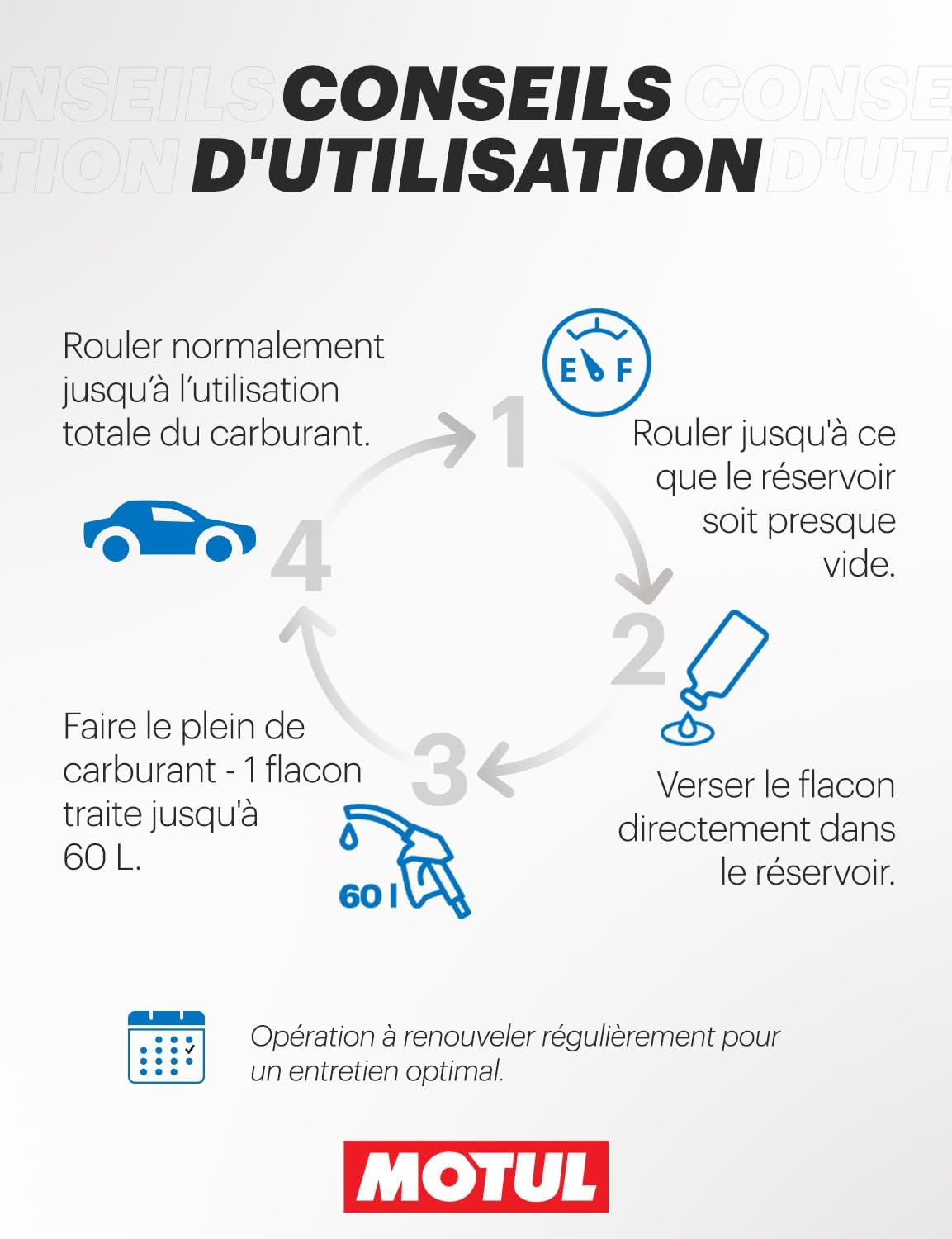 Detalle de Motul Entretien Injection Essence pour Voitures Hybrides HEV/PHEV – Additif Multifonction 300 ml