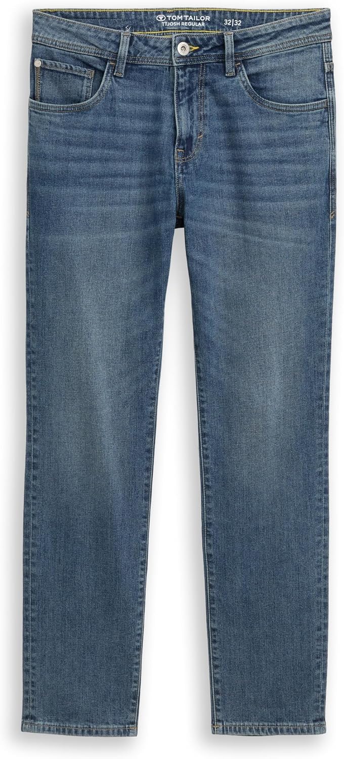 Detalle 2 de Tom Tailor Herren TTJOSH Regular Slim Jeans im Five-Pocket-Style