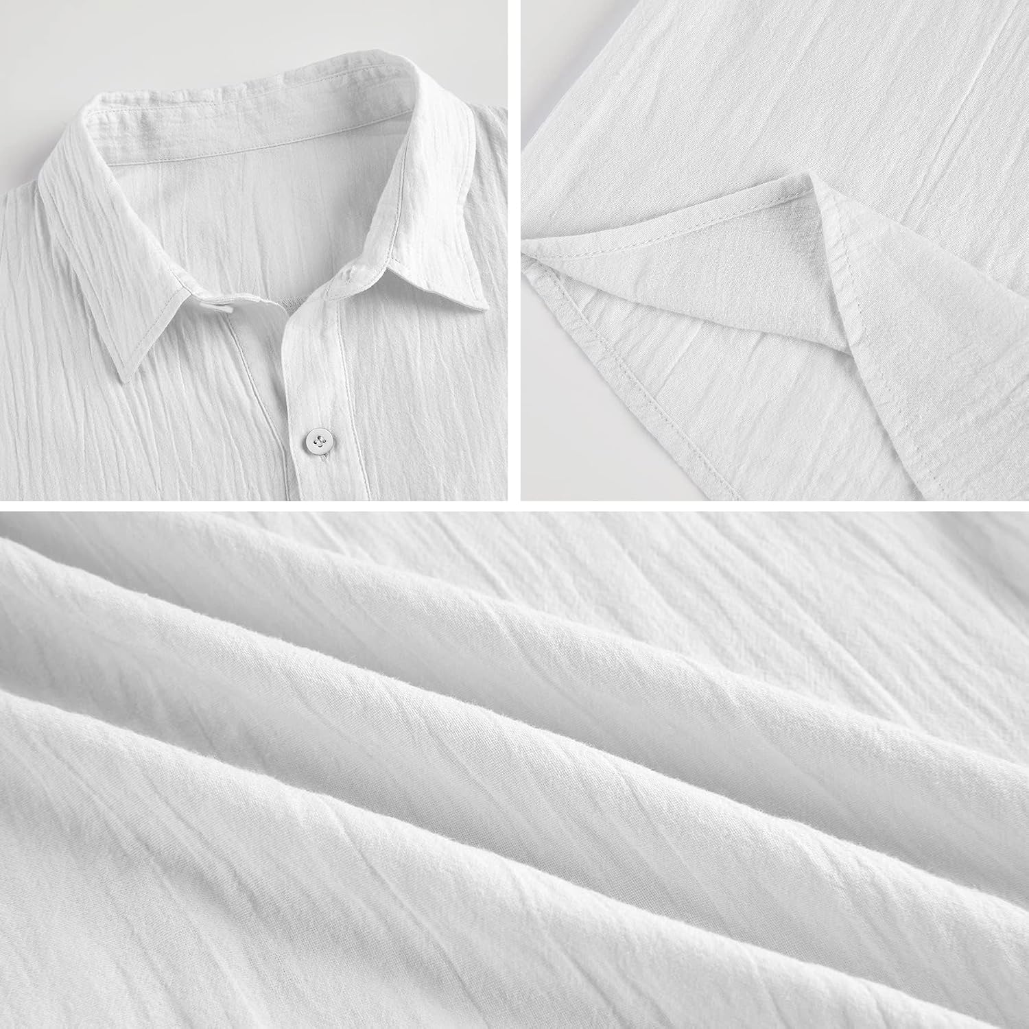 Detalle de Cicy Bell Damen Langärmel Bluse aus Musselin – Sommerlook aus 100% Baumwolle
