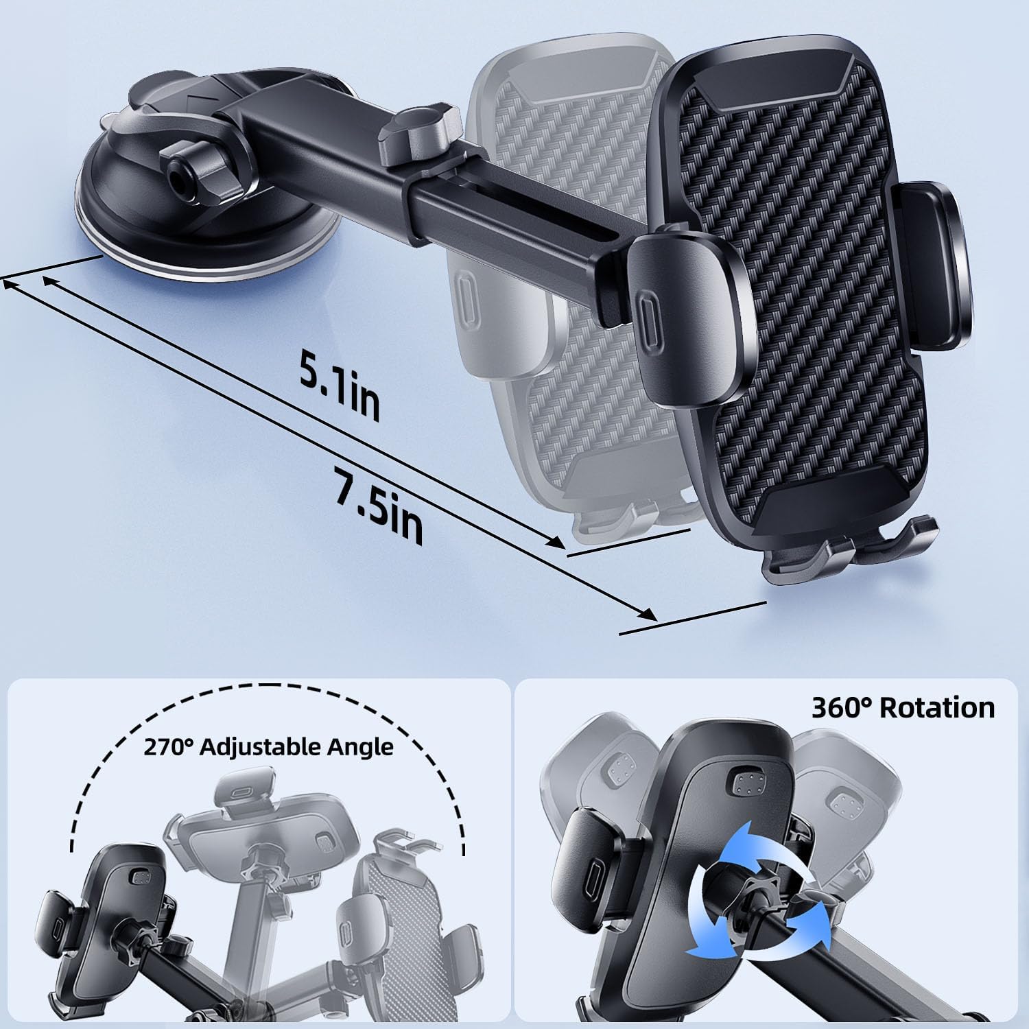 Thumbnail 3 de Vexloria Car Phone Holder 360° rotation