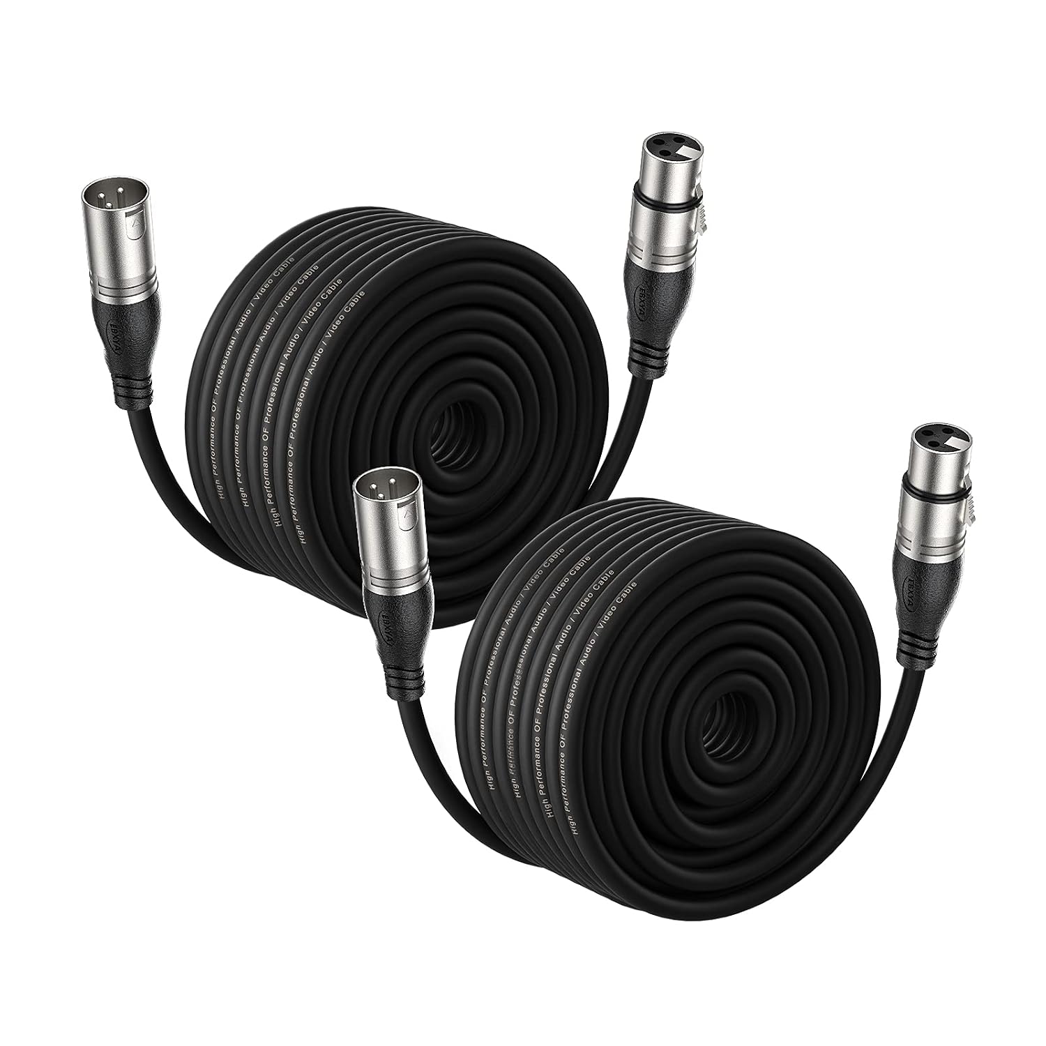 Thumbnail 6 de EBXYA XLR-Mikrofonkabel (XLR-Stecker auf Buchse), 1 m, 2er-Set – symmetrisch, 3-polig