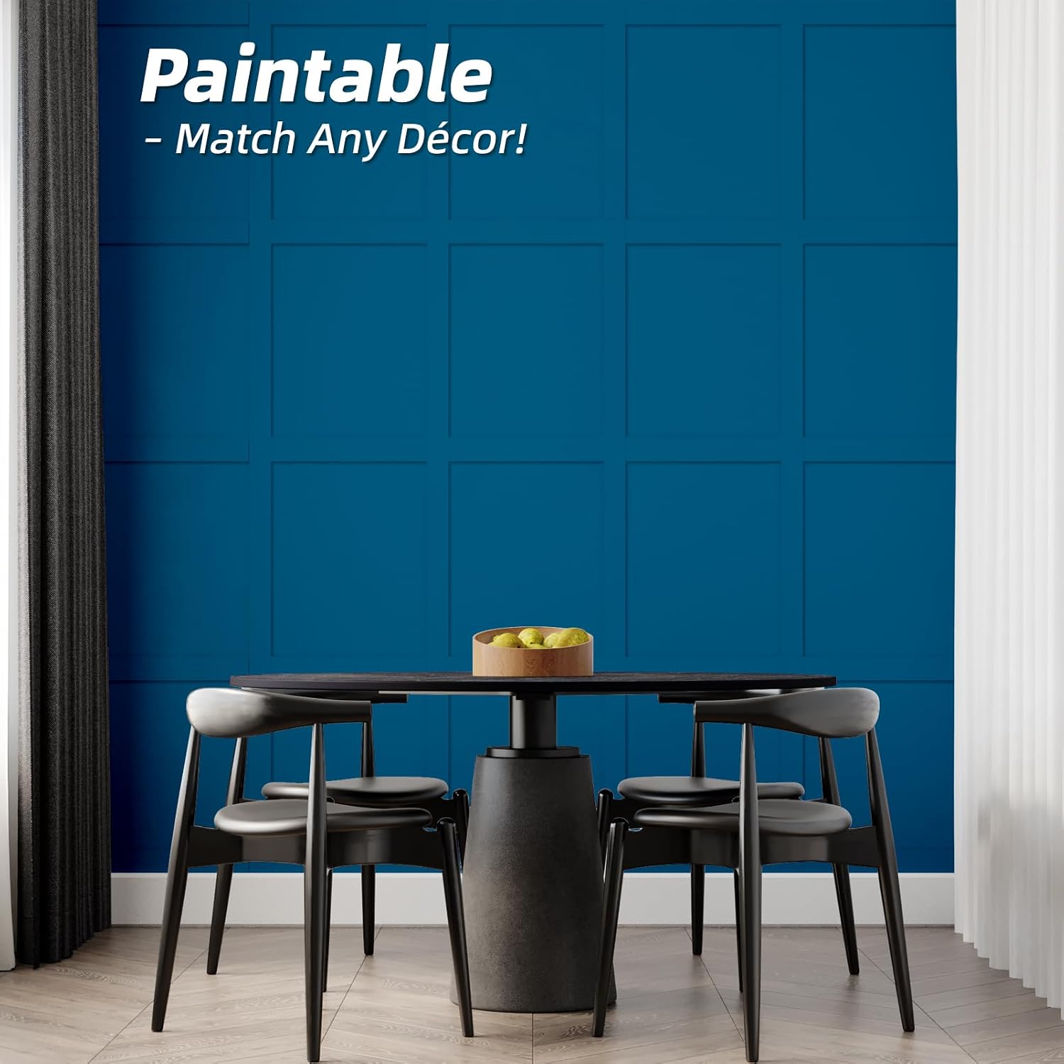 Detalle 2 de Art3d MDF-panelkit 210 x 113 cm med förtillverkade lister och kantlister