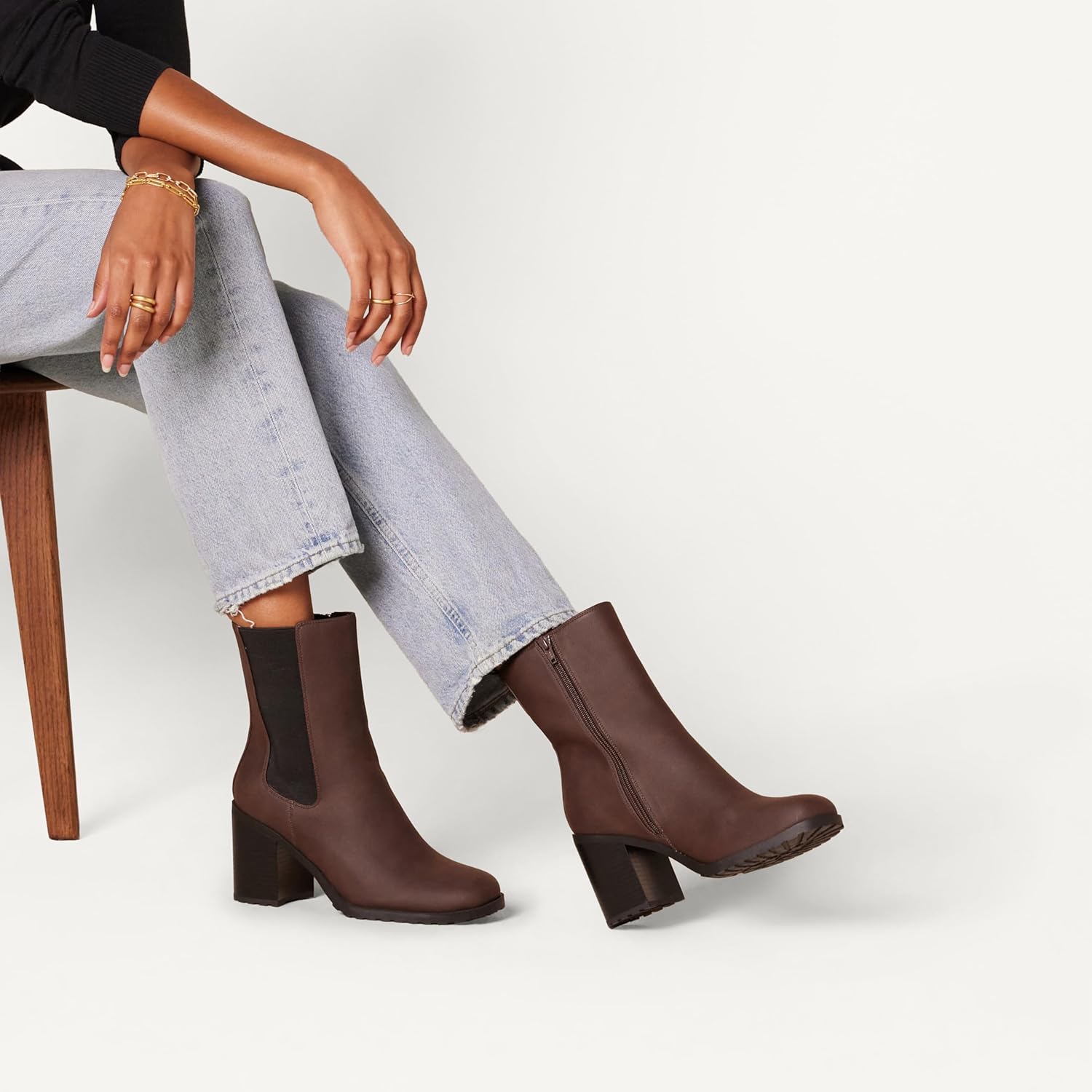 Thumbnail 1 de Amazon Essentials Women's Mid-Calf Heeled Chelsea Boots