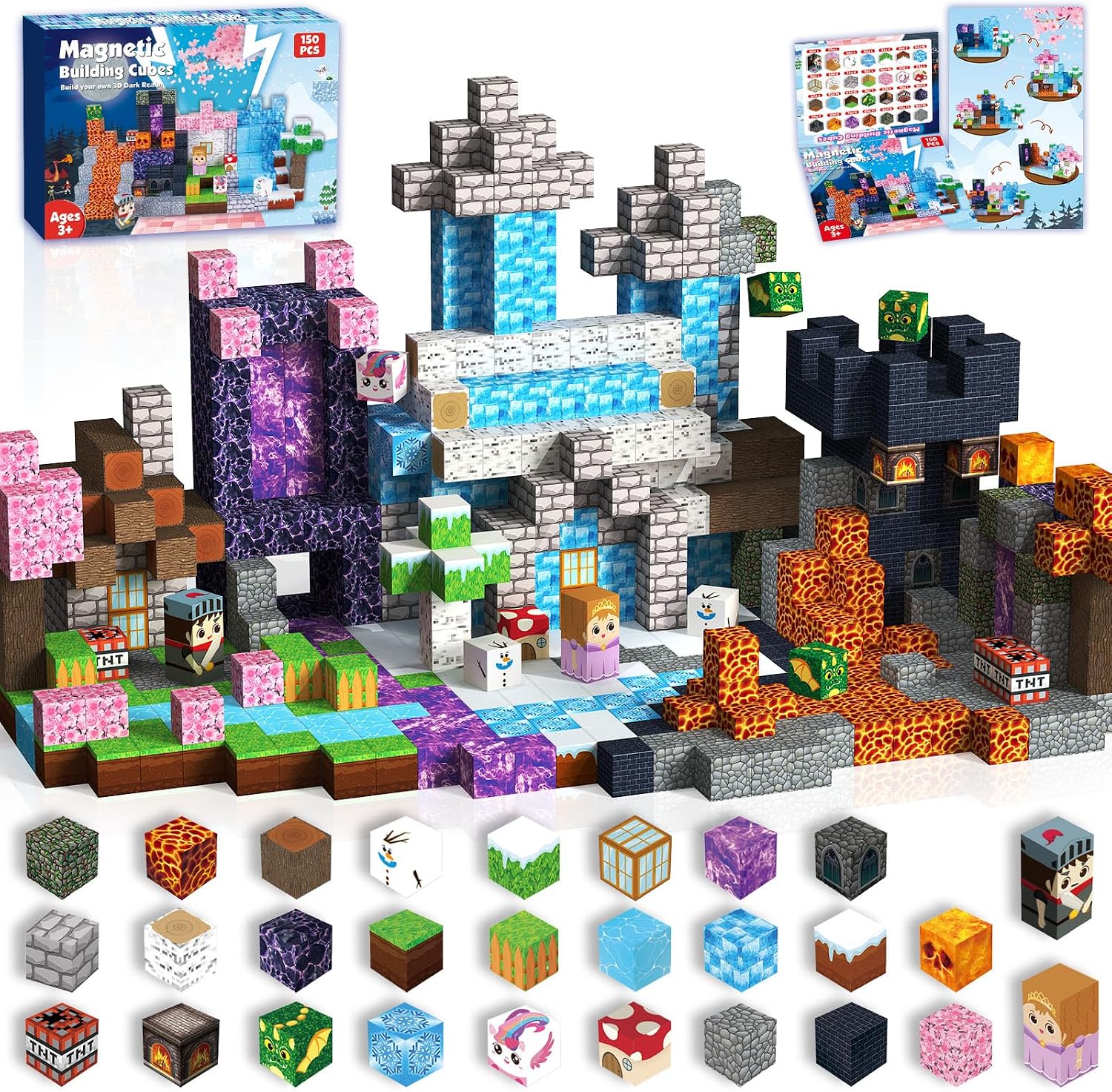 Thumbnail 6 de ToyUnited 300PCS Magnetic Blocks 300pcs Set