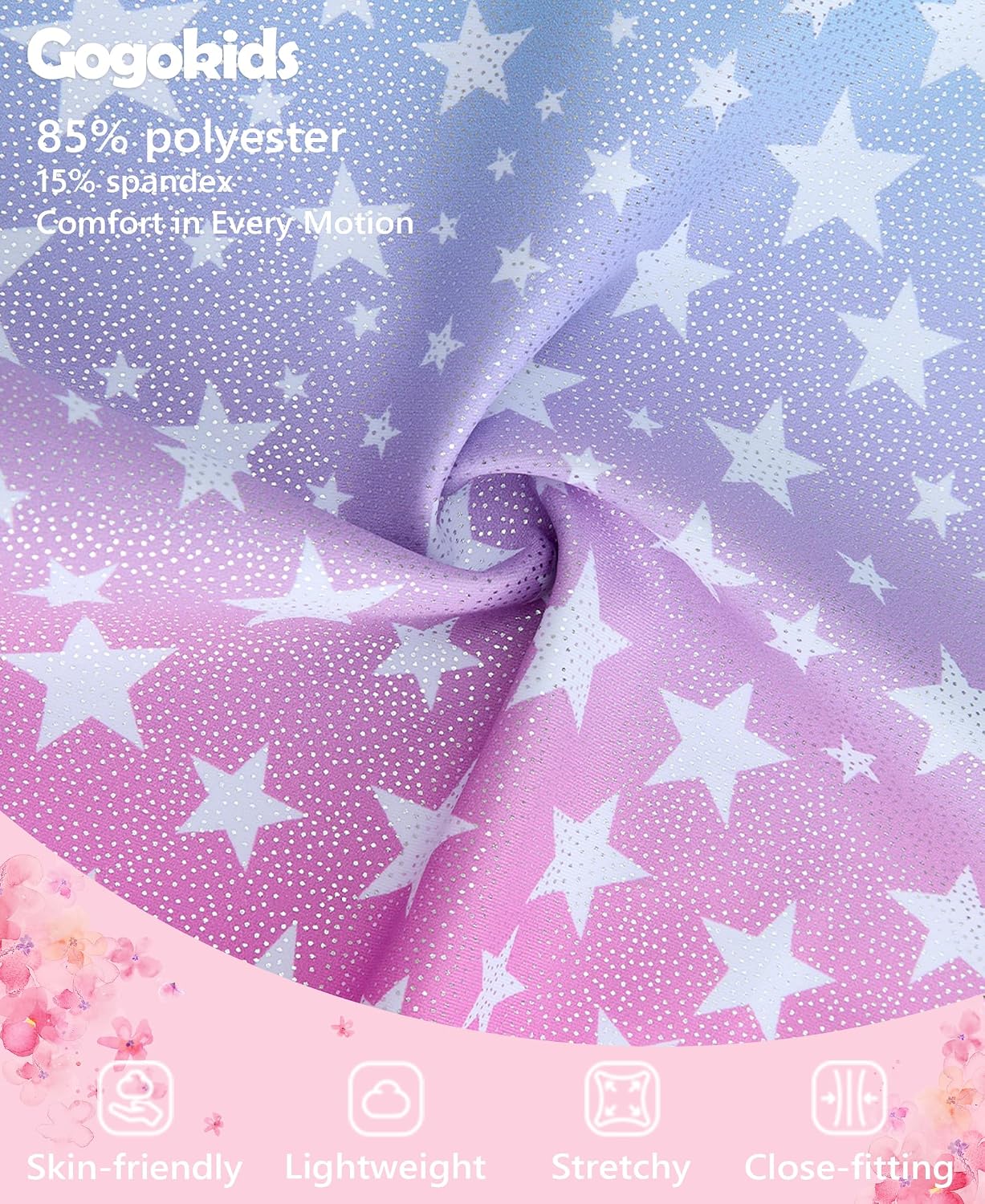 Thumbnail 2 de Gogokids girls’ three-piece gymnastics set (sleeveless leotard, shorts and hairband)
