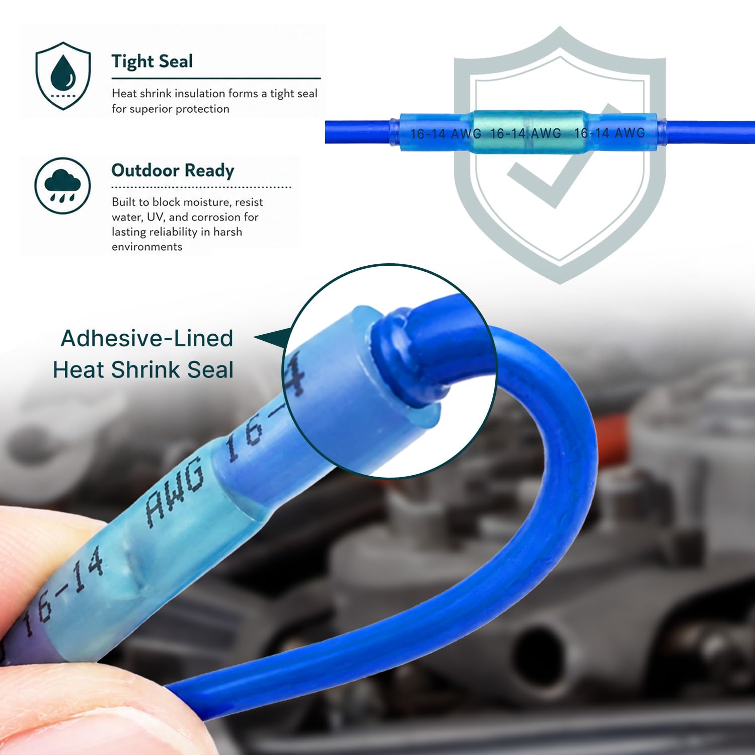 Detalle 2 de SecKrew Heat Shrink Butt Connectors, 22-10 AWG